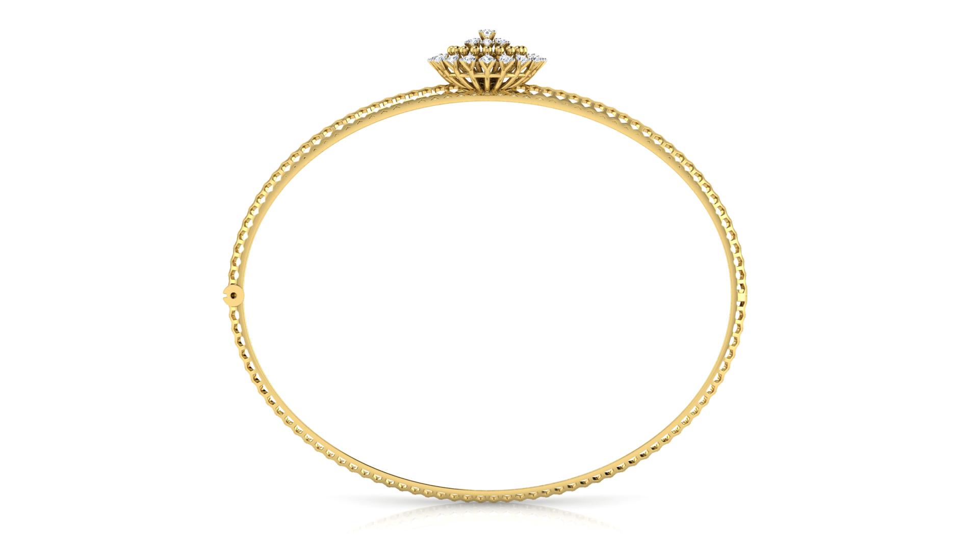 Designer Trendy 18k Gold Kada Bracelet for Girls and Women