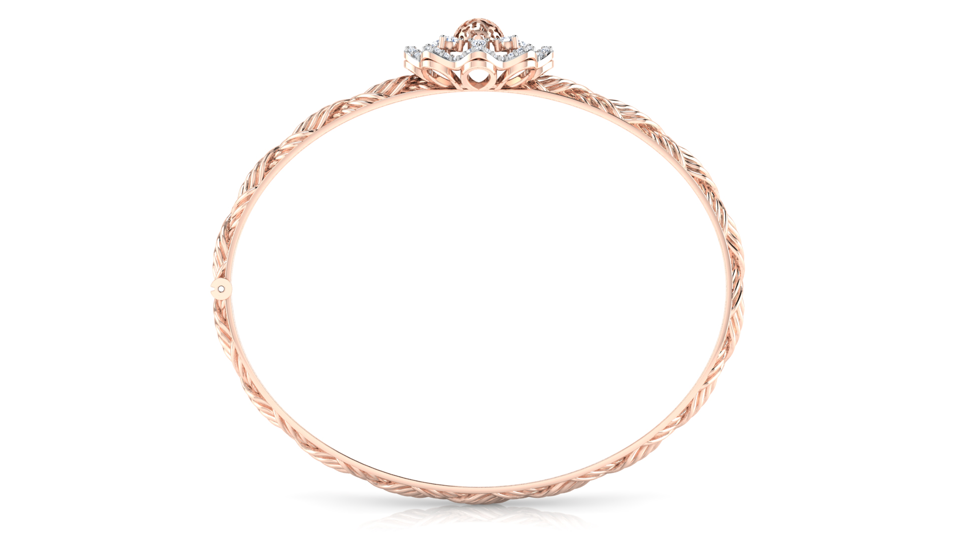 Designer Trendy 18k Gold Kada Bracelet for Girls and Women