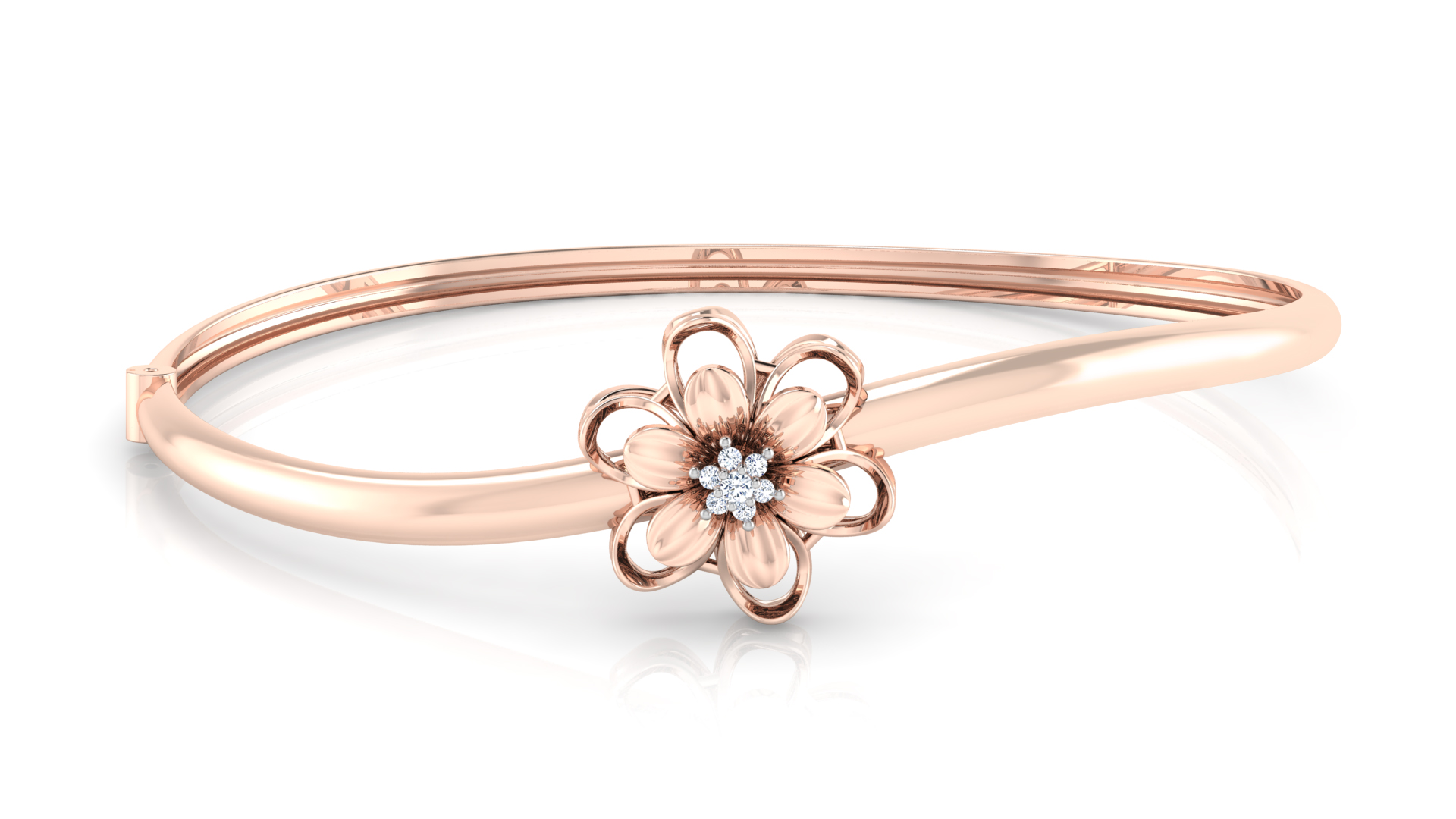 Designer Trendy 18k Gold Kada Bracelet for Girls and Women