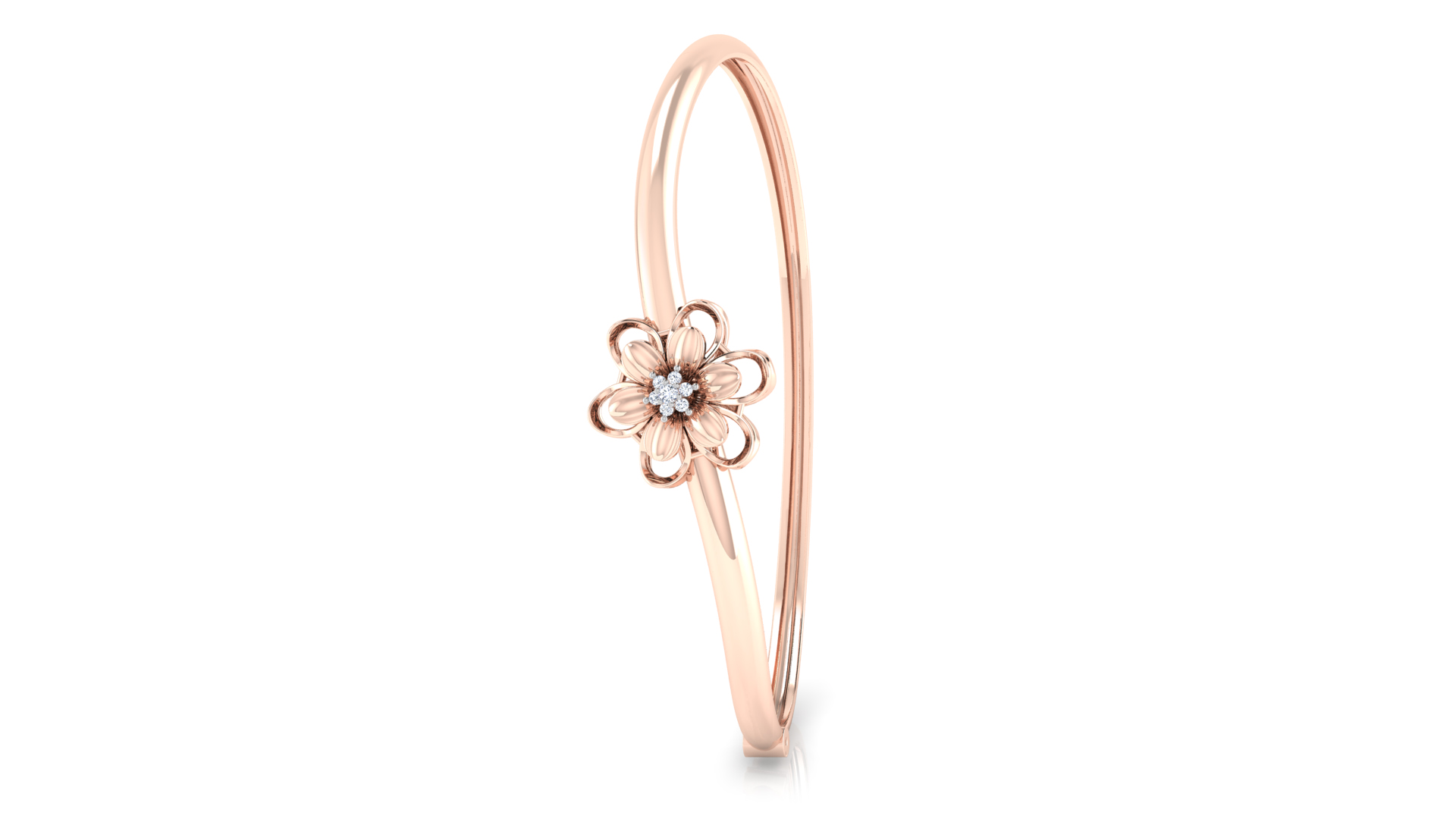Designer Trendy 18k Gold Kada Bracelet for Girls and Women