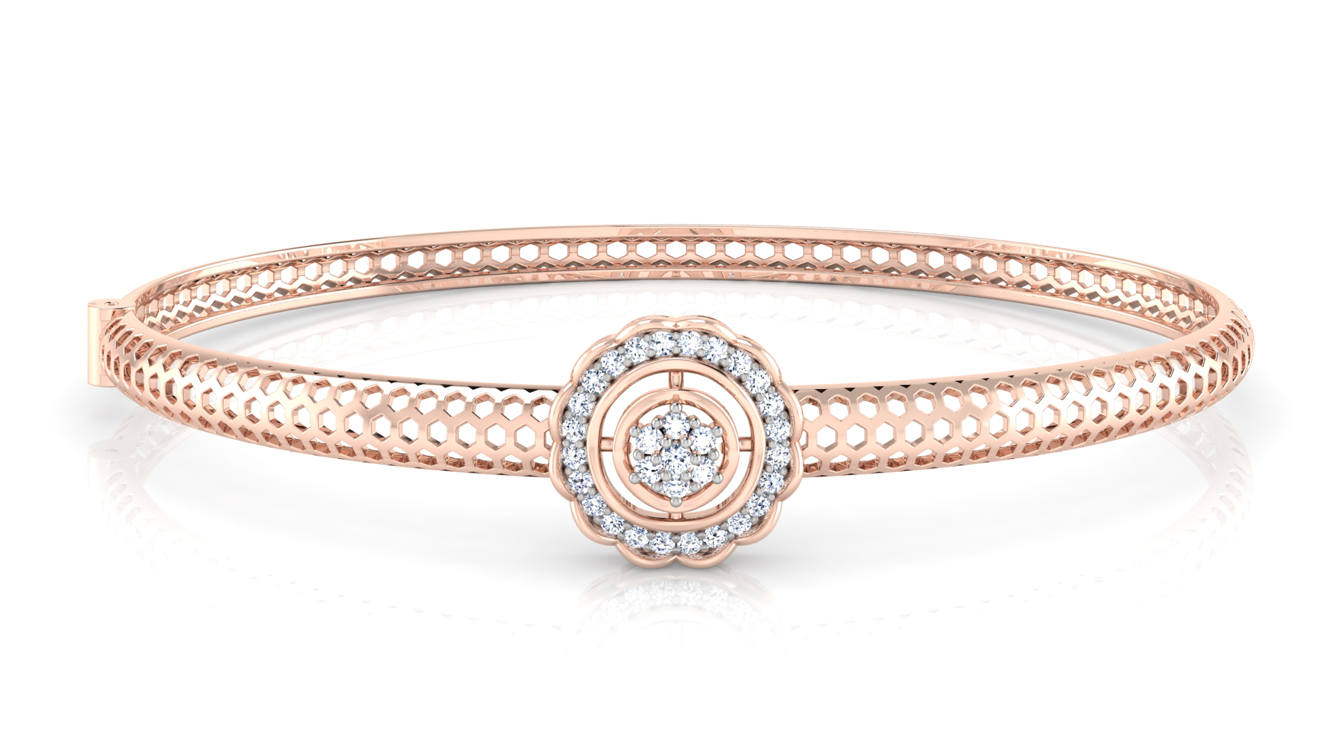Designer Trendy 18k Gold Kada Bracelet for Girls and Women