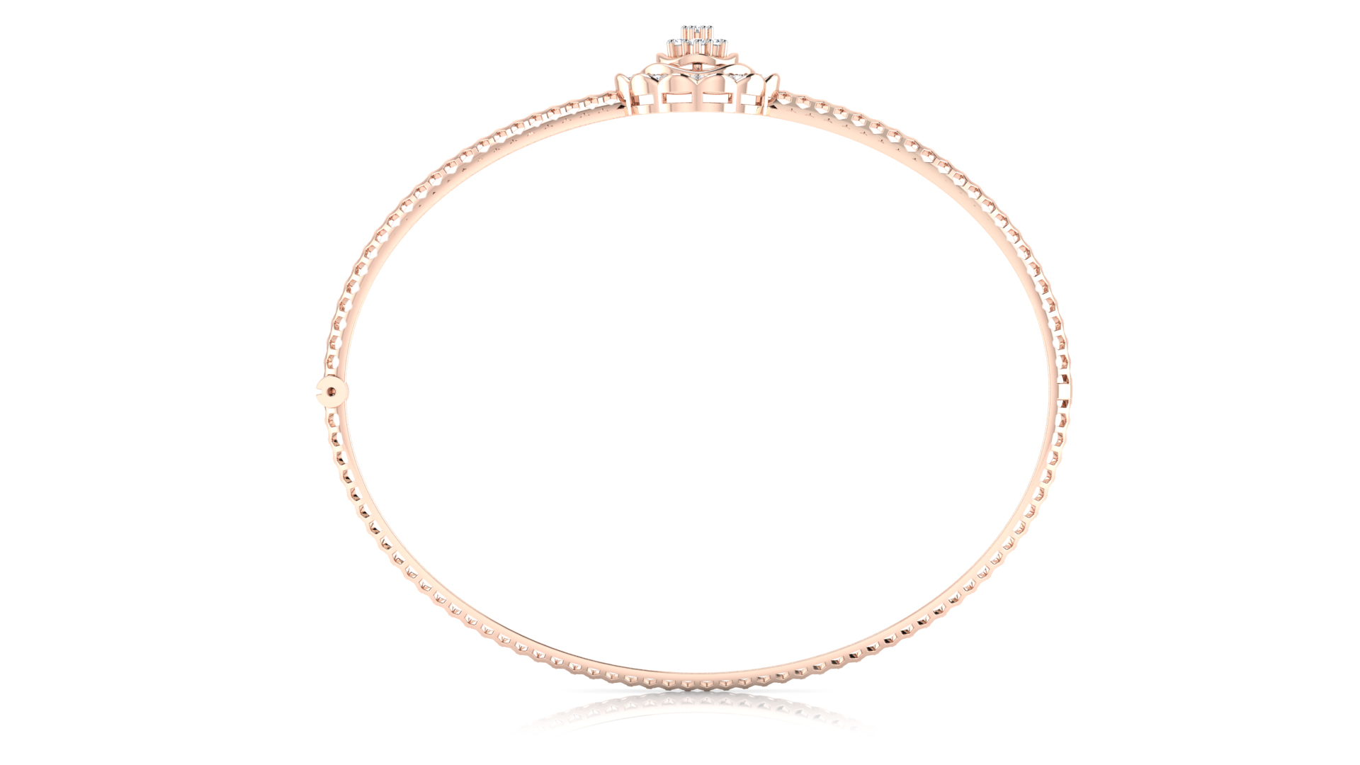 Designer Trendy 18k Gold Kada Bracelet for Girls and Women