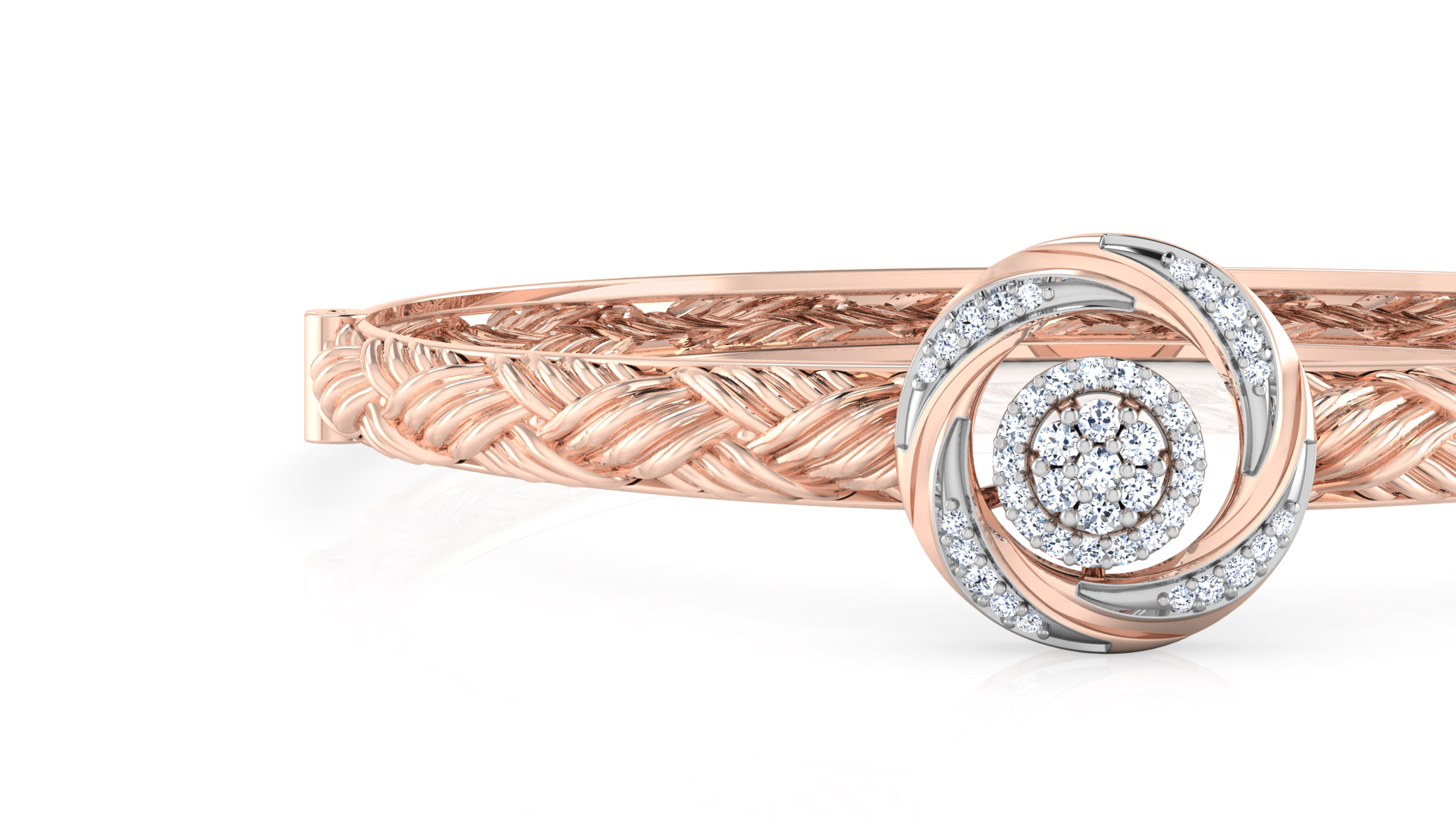 Designer Trendy 18k Gold Kada Bracelet for Girls and Women