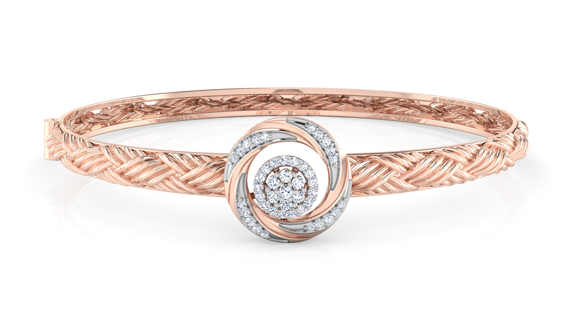 Designer Trendy 18k Gold Kada Bracelet for Girls and Women