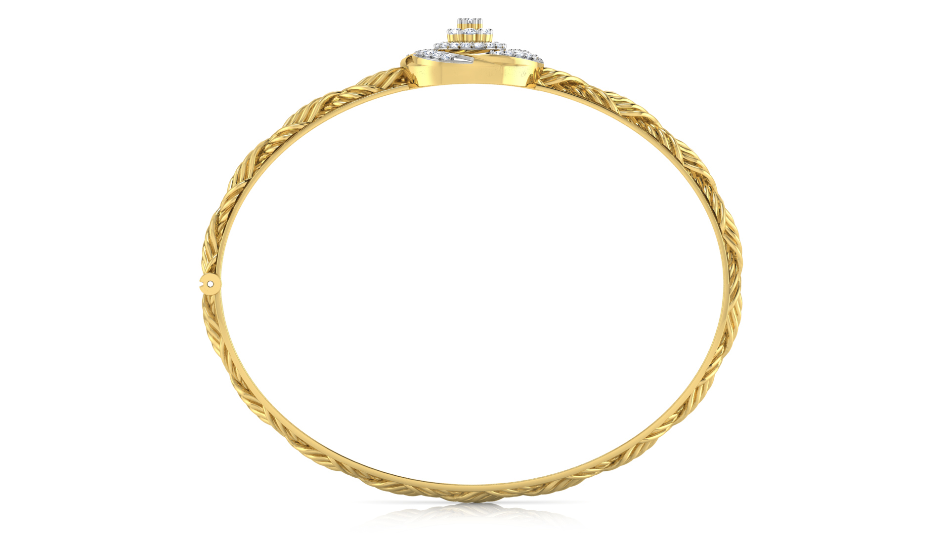 Designer Trendy 18k Gold Kada Bracelet for Girls and Women