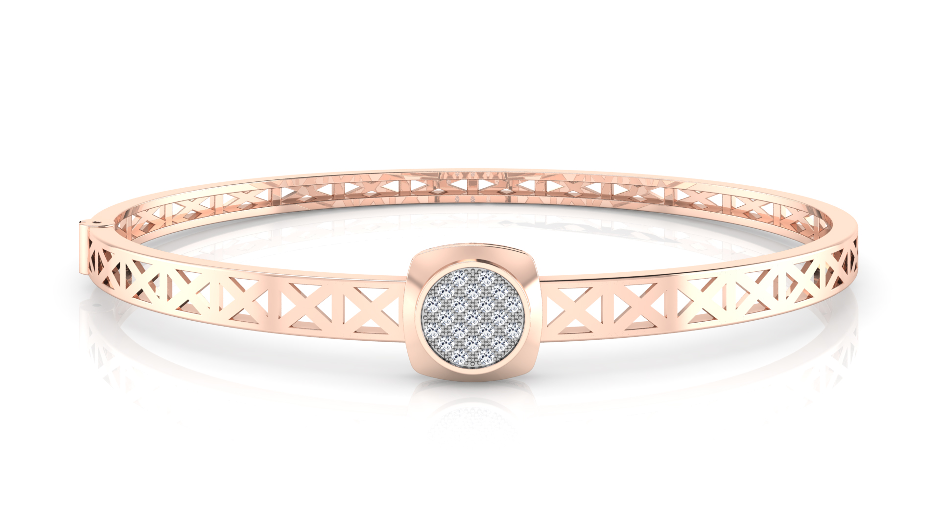 Designer Trendy 18k Gold Kada Bracelet for Girls and Women