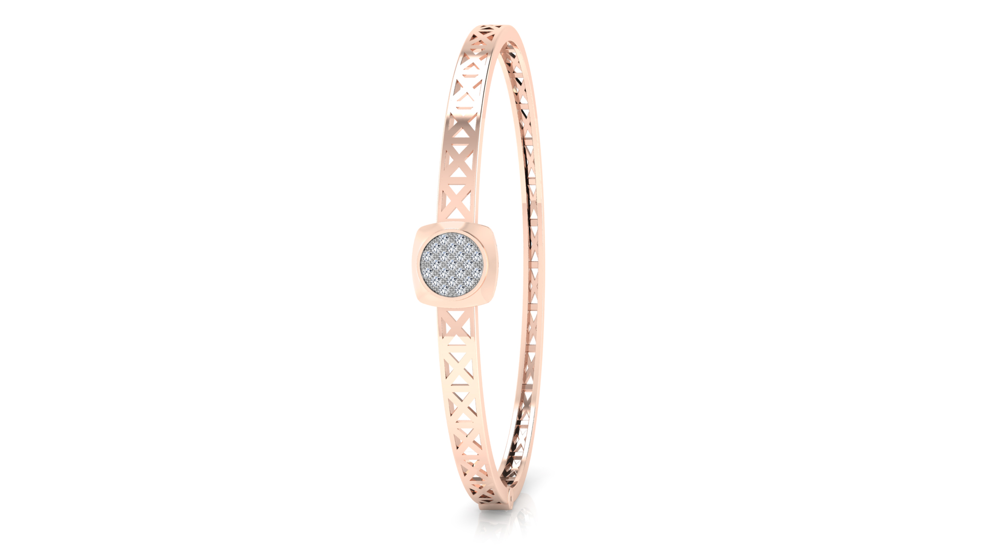 Designer Trendy 18k Gold Kada Bracelet for Girls and Women