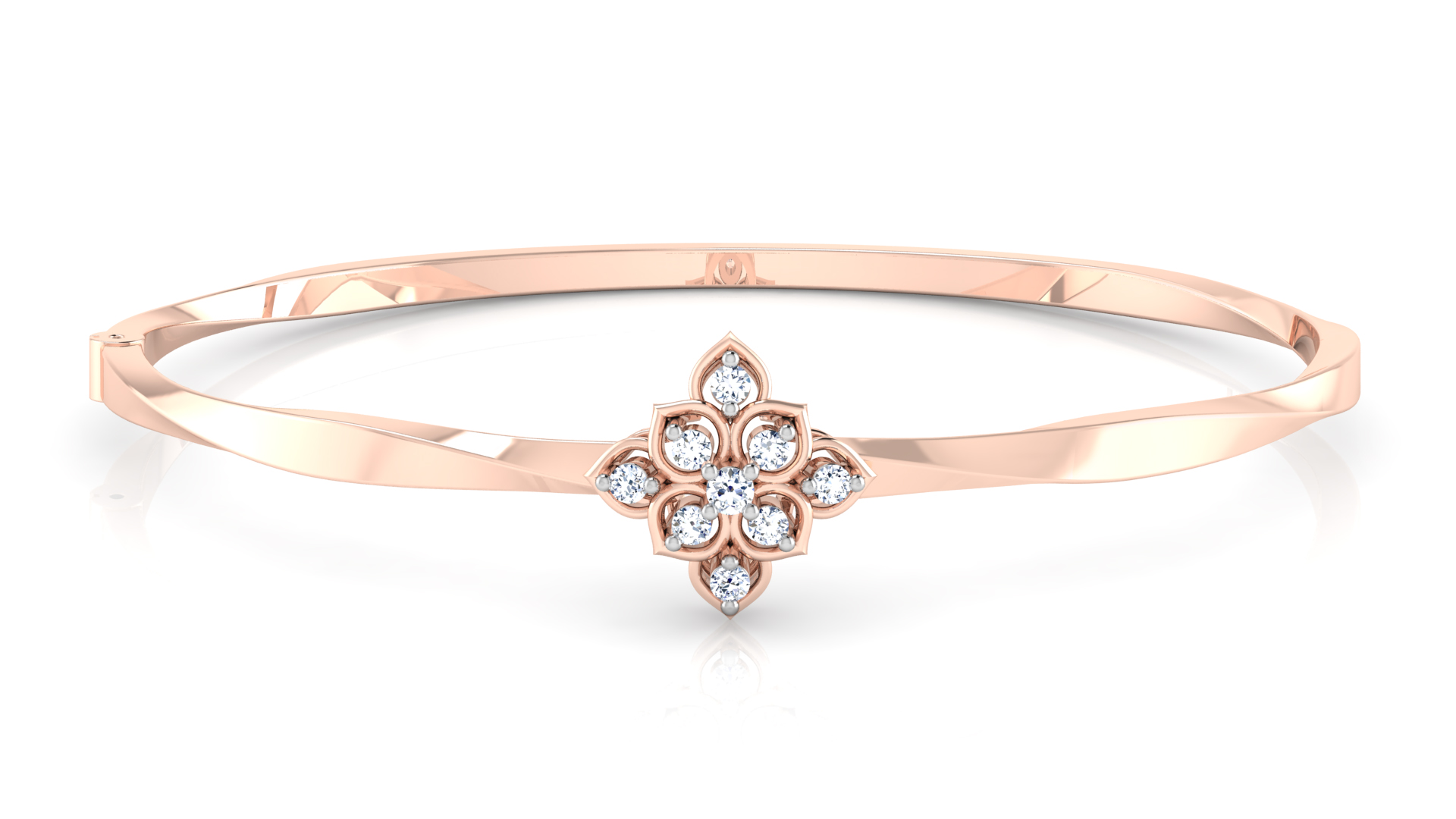 Designer Trendy 18k Gold Kada Bracelet for Girls and Women