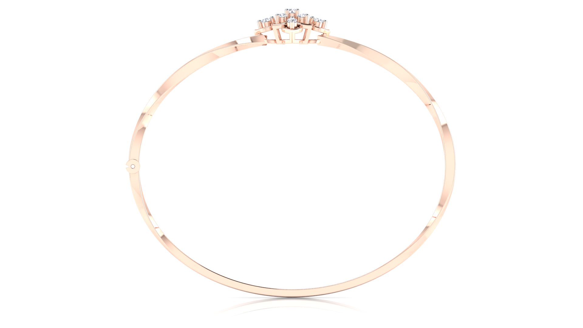 Designer Trendy 18k Gold Kada Bracelet for Girls and Women