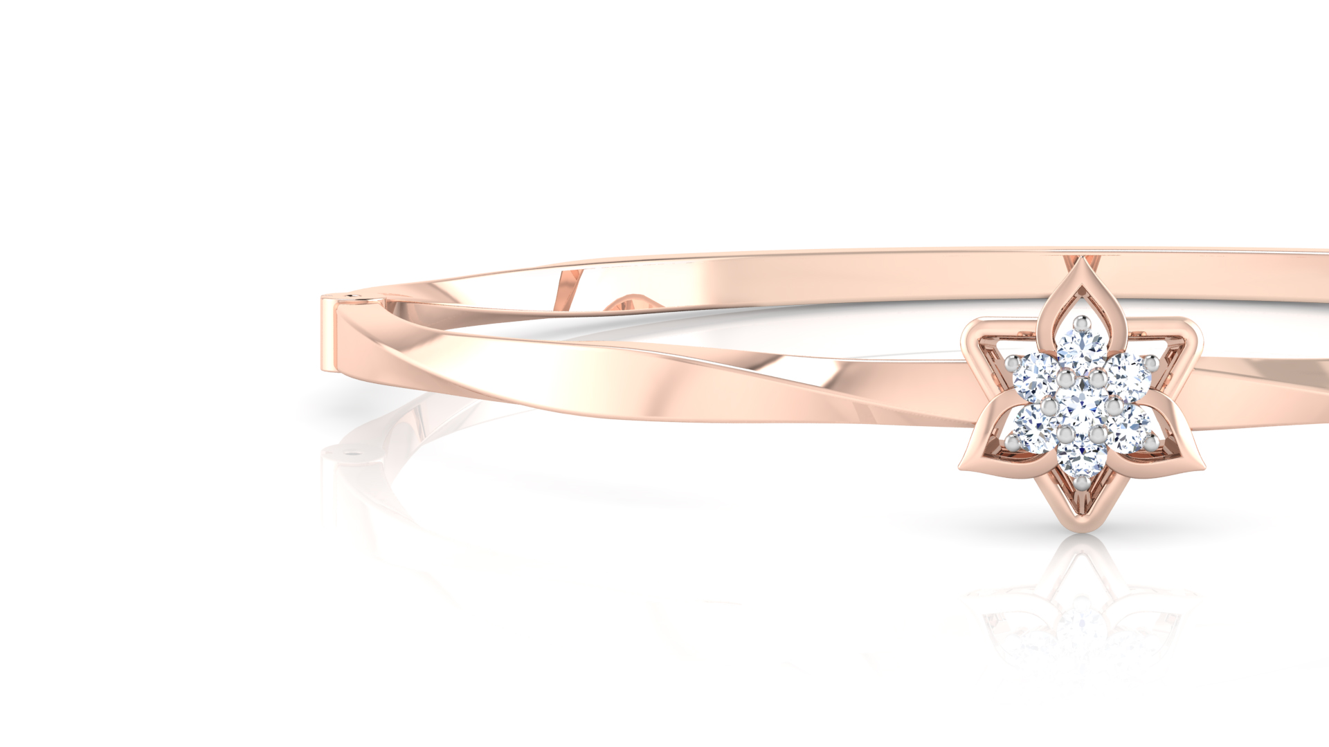 Designer Trendy 18k Gold Kada Bracelet for Girls and Women