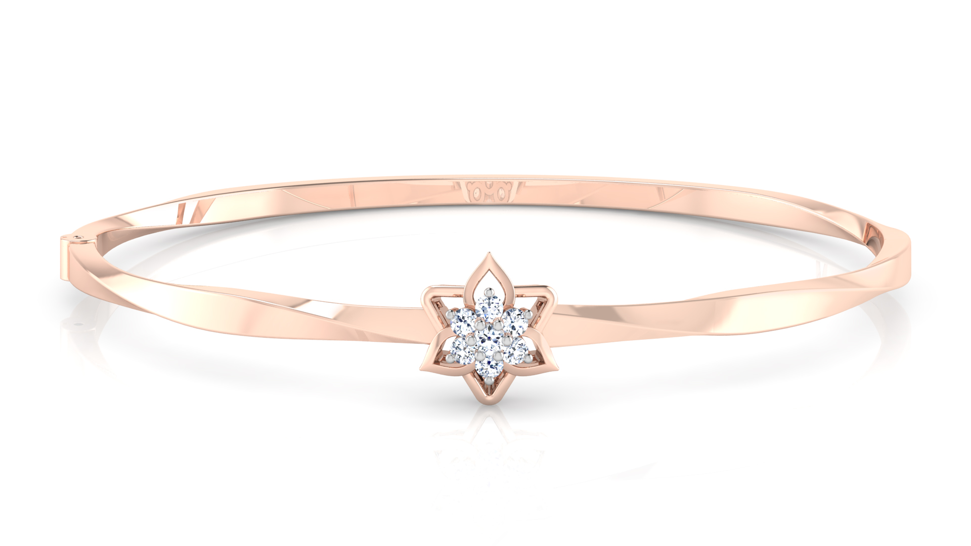 Designer Trendy 18k Gold Kada Bracelet for Girls and Women