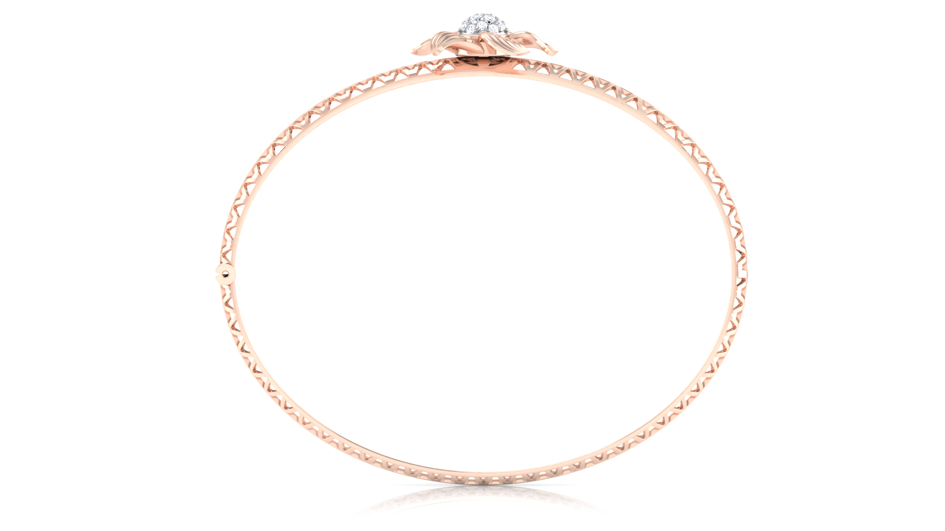 Designer Trendy 18k Gold Kada Bracelet for Girls and Women