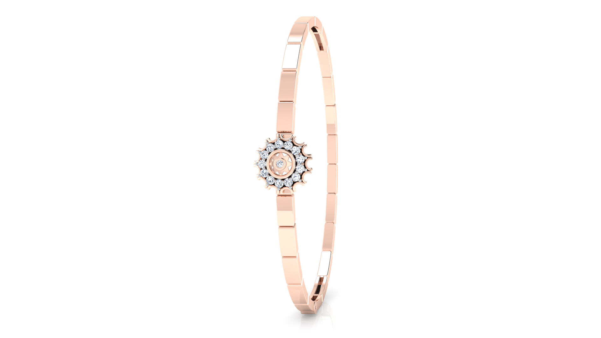 Designer Trendy 18k Gold Kada Bracelet for Girls and Women