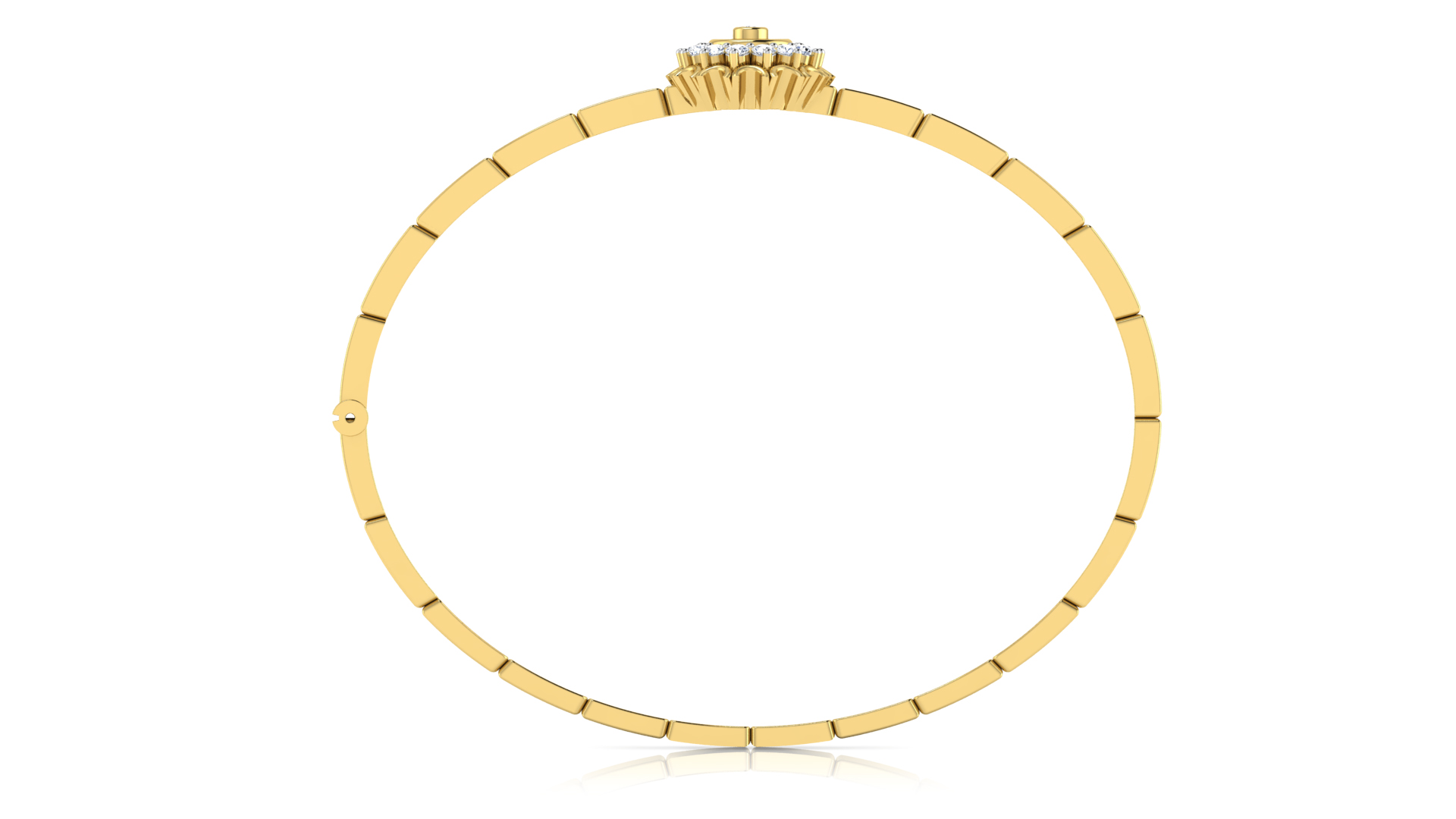 Designer Trendy 18k Gold Kada Bracelet for Girls and Women