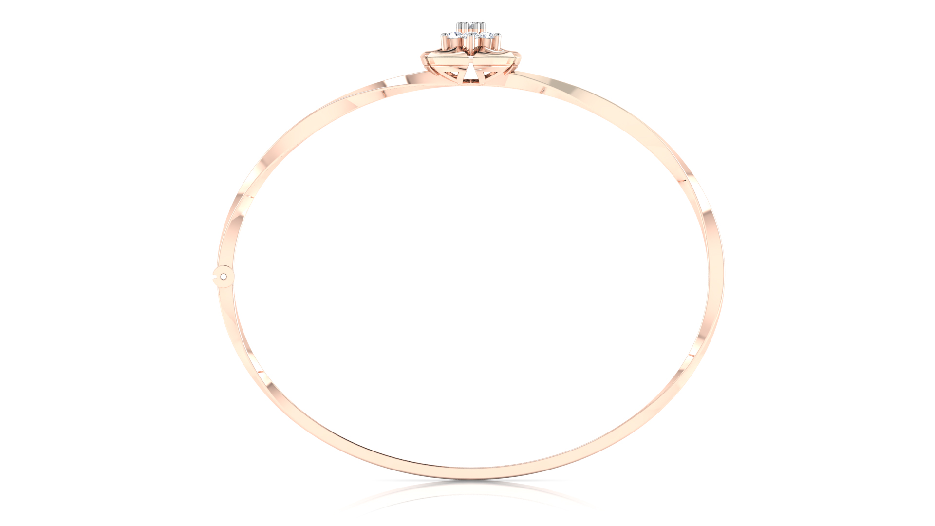 Designer Trendy 18k Gold Kada Bracelet for Girls and Women