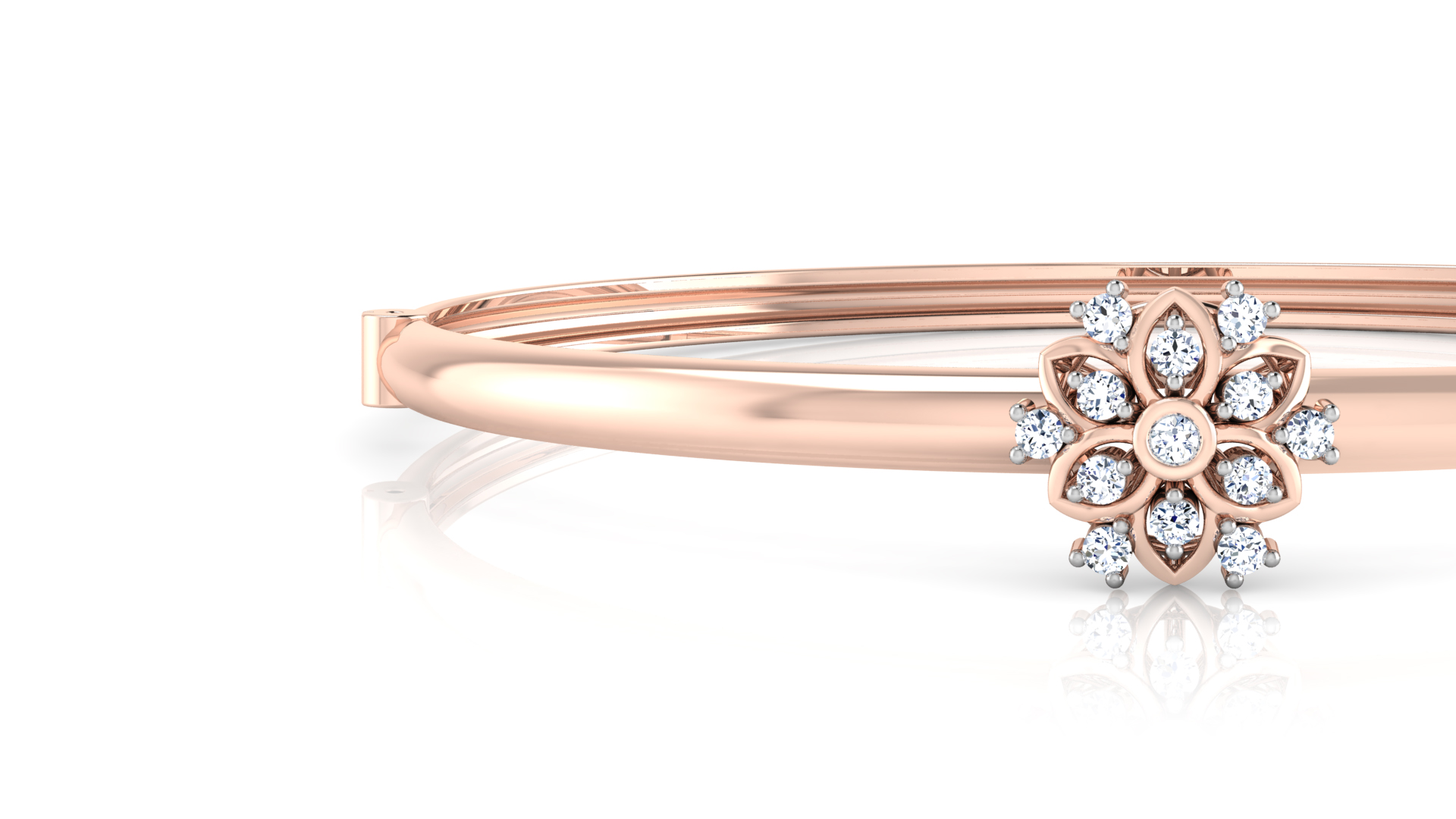 Designer Trendy 18k Gold Kada Bracelet for Girls and Women