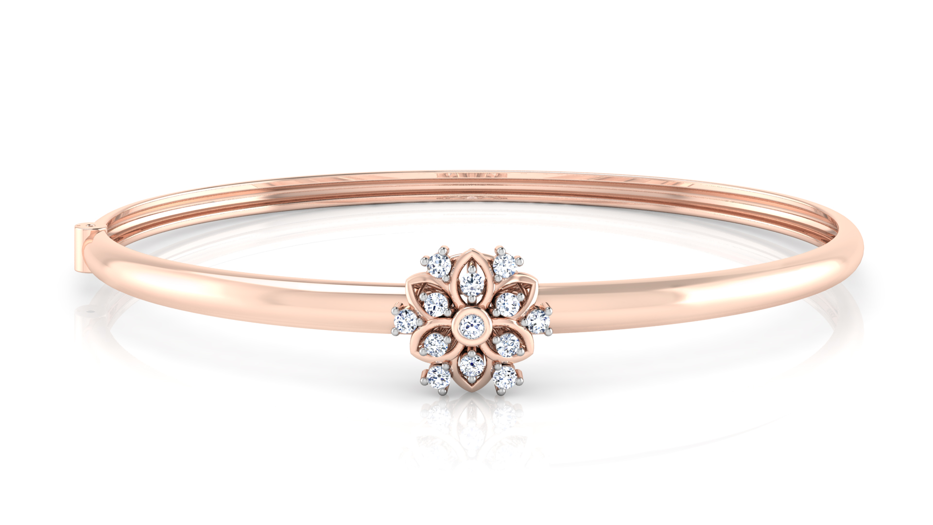 Designer Trendy 18k Gold Kada Bracelet for Girls and Women