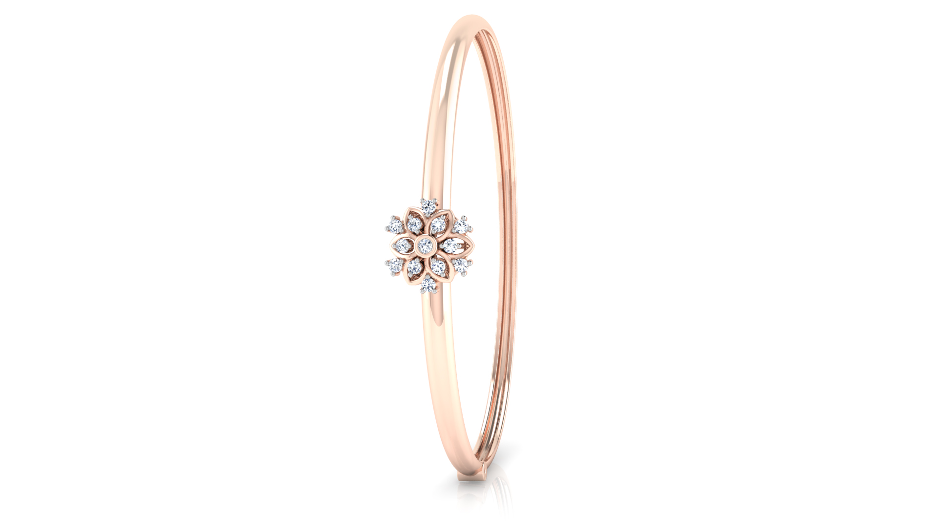 Designer Trendy 18k Gold Kada Bracelet for Girls and Women