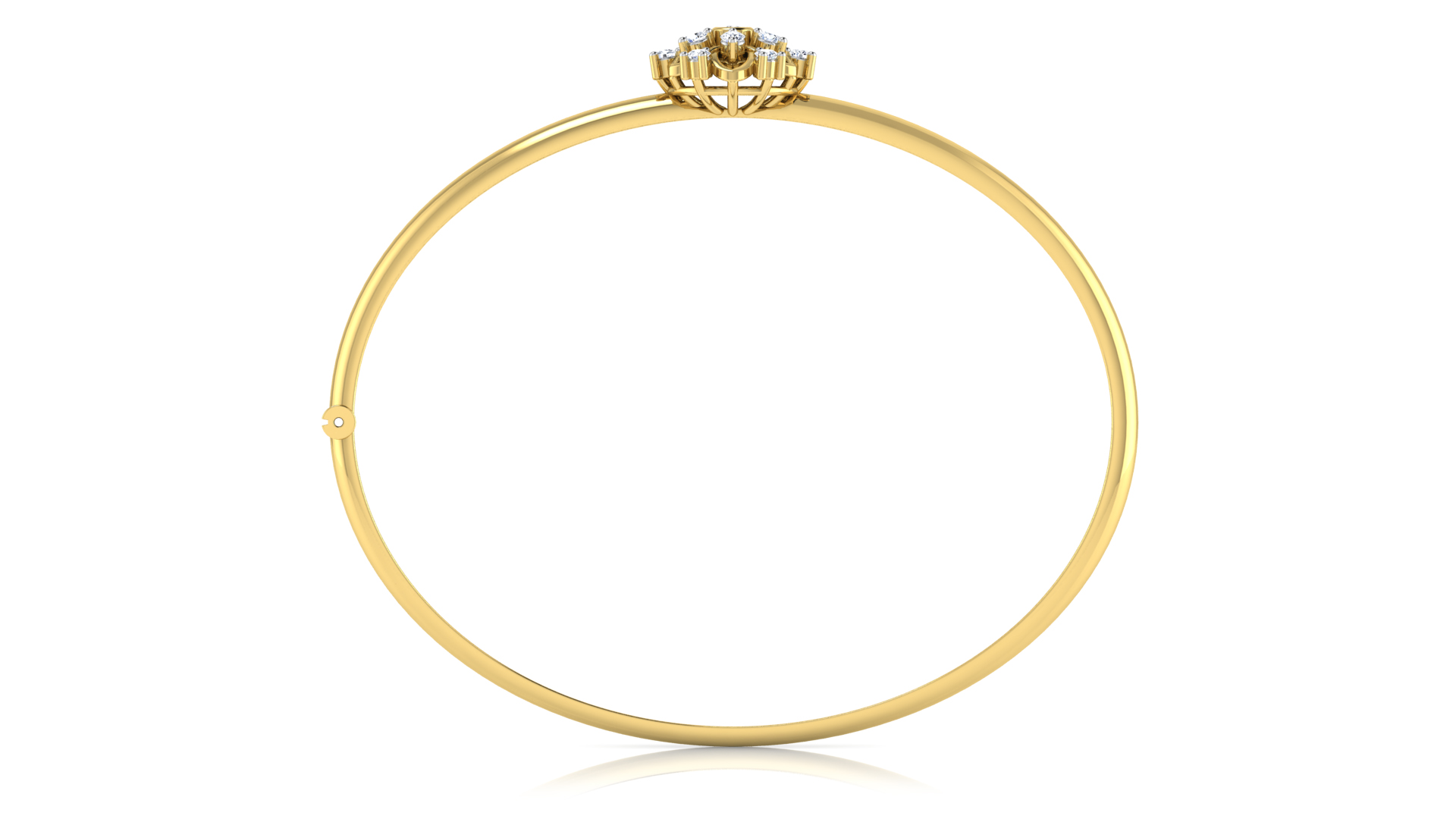 Designer Trendy 18k Gold Kada Bracelet for Girls and Women