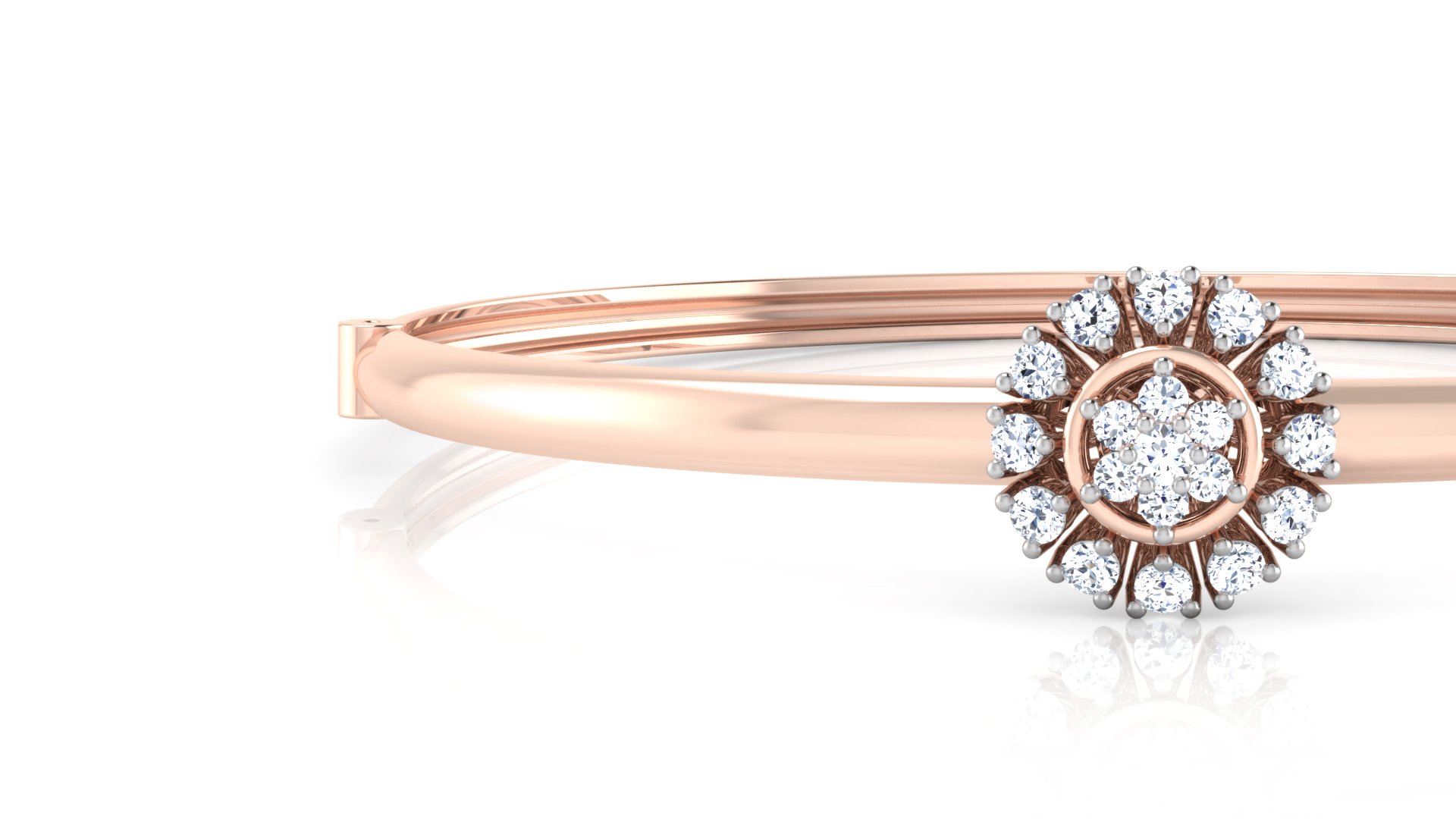 Designer Trendy 18k Gold Kada Bracelet for Girls and Women