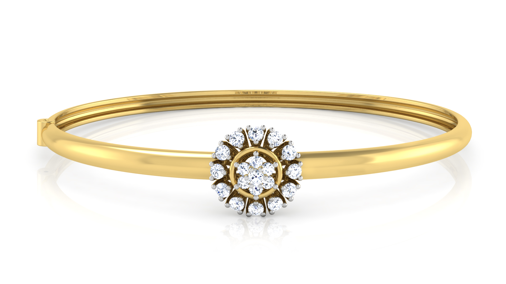 Designer Trendy 18k Gold Kada Bracelet for Girls and Women