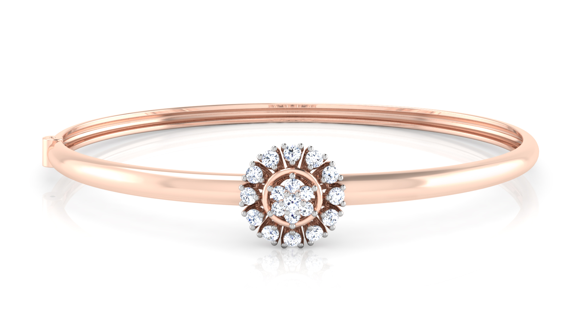 Designer Trendy 18k Gold Kada Bracelet for Girls and Women