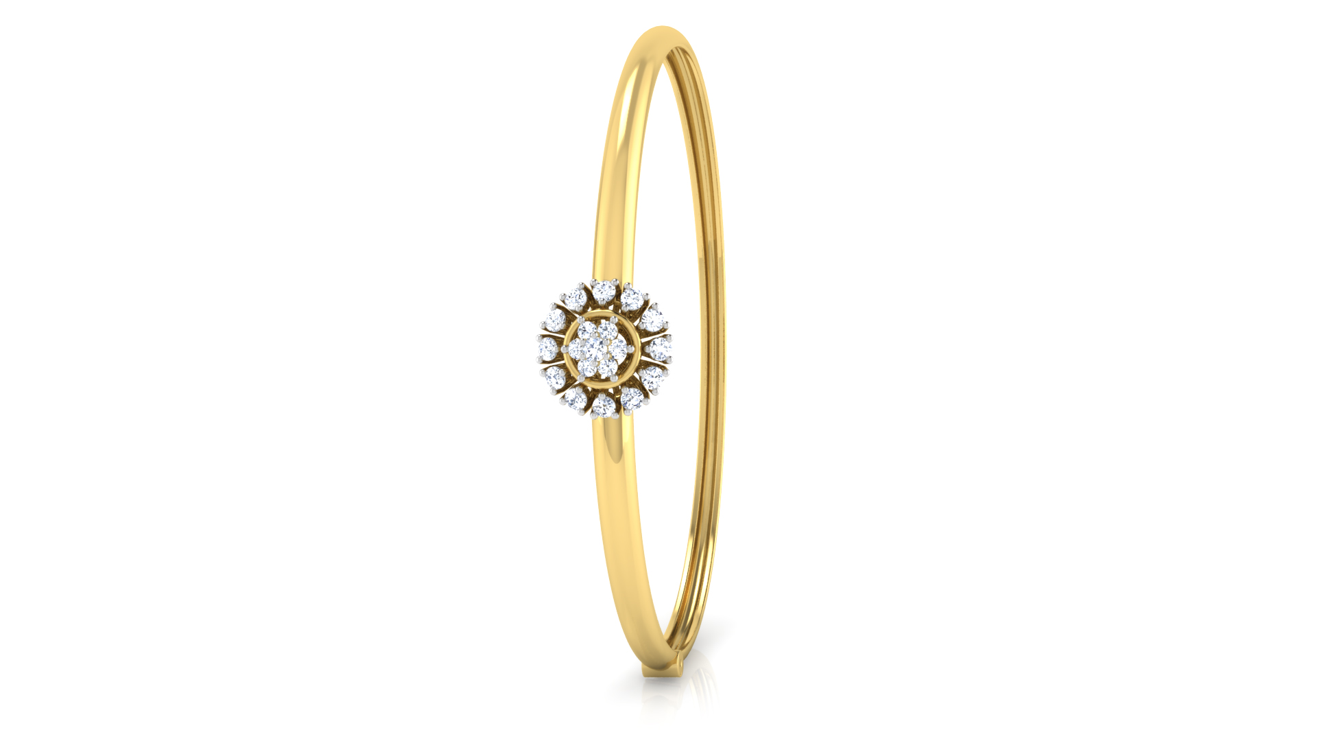 Designer Trendy 18k Gold Kada Bracelet for Girls and Women