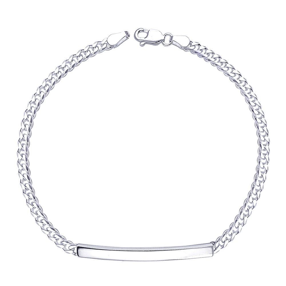Designer Trendy Sterling Pure Solid Silver Bracelet for Men and Boys
