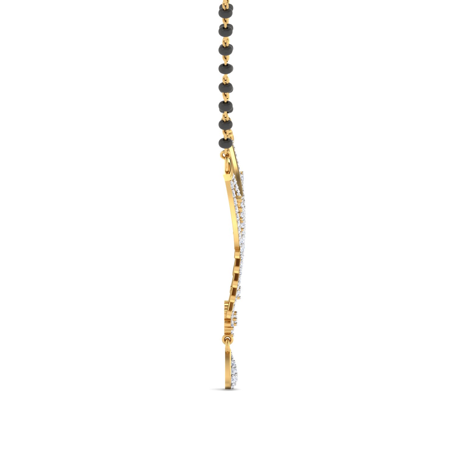 Designer Gold Plated 925 Sterling Silver Swarovski Diamond Stylish Mangalsutra for Women