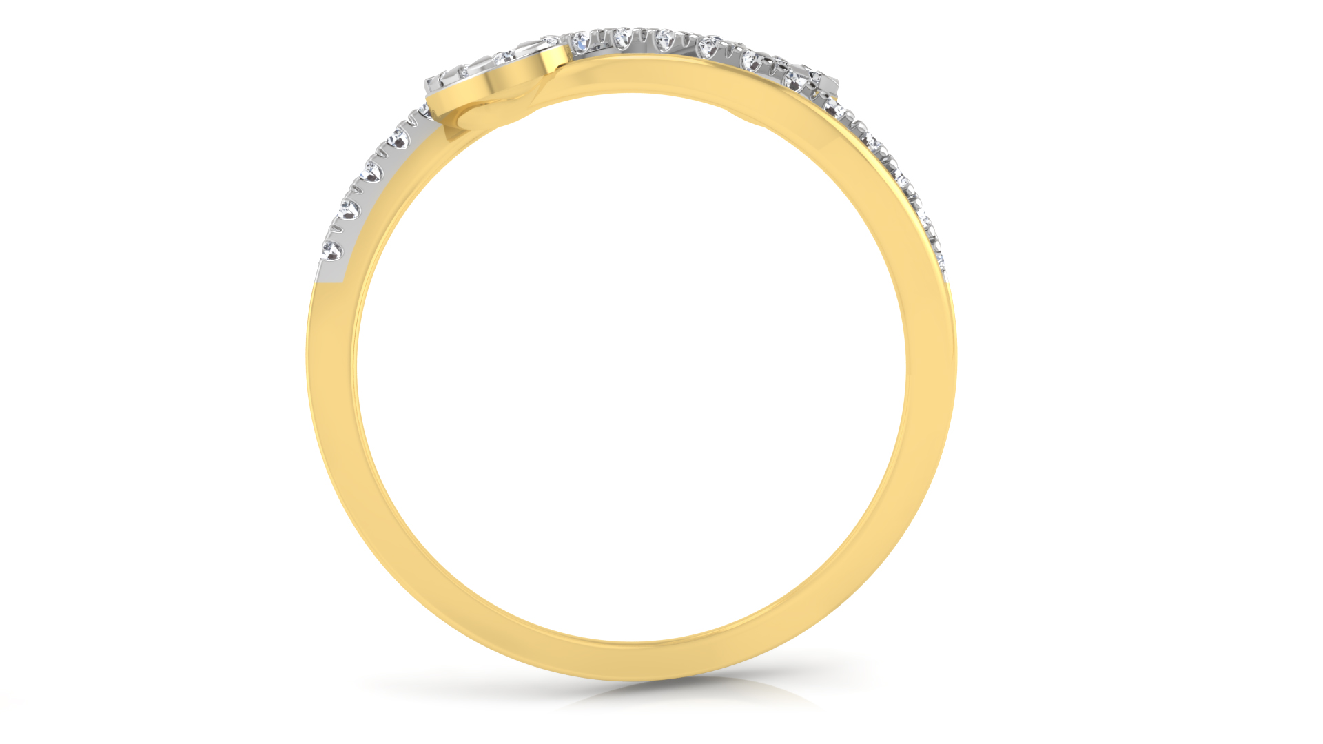 Designer Stylish 18 K Gold Diamond Ring for Women and Girls