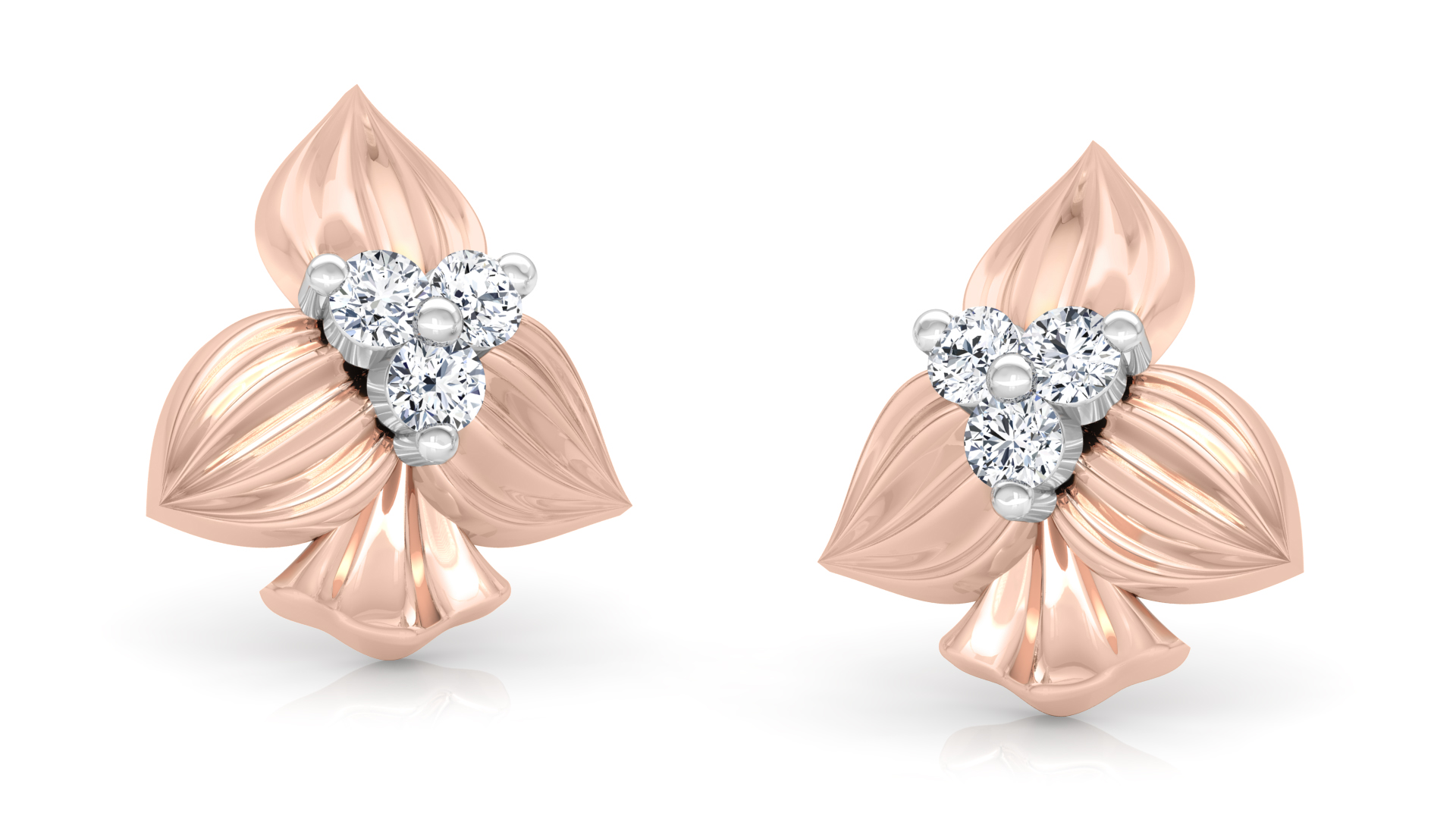 Designer Gold Trendy Diamond Earring