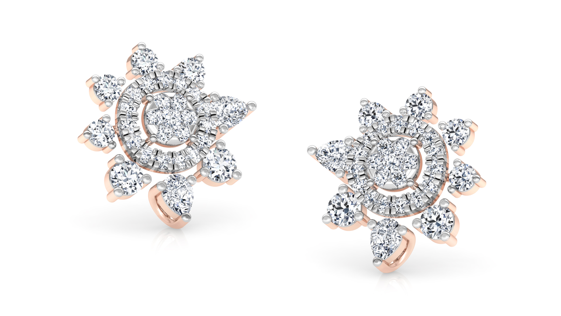 Designer Trendy Gold Diamond Earring