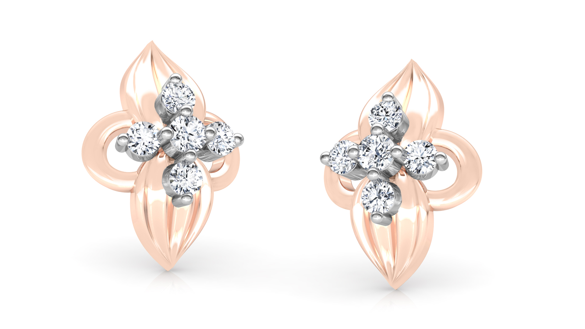 Designer Gold Trendy Diamond Earring