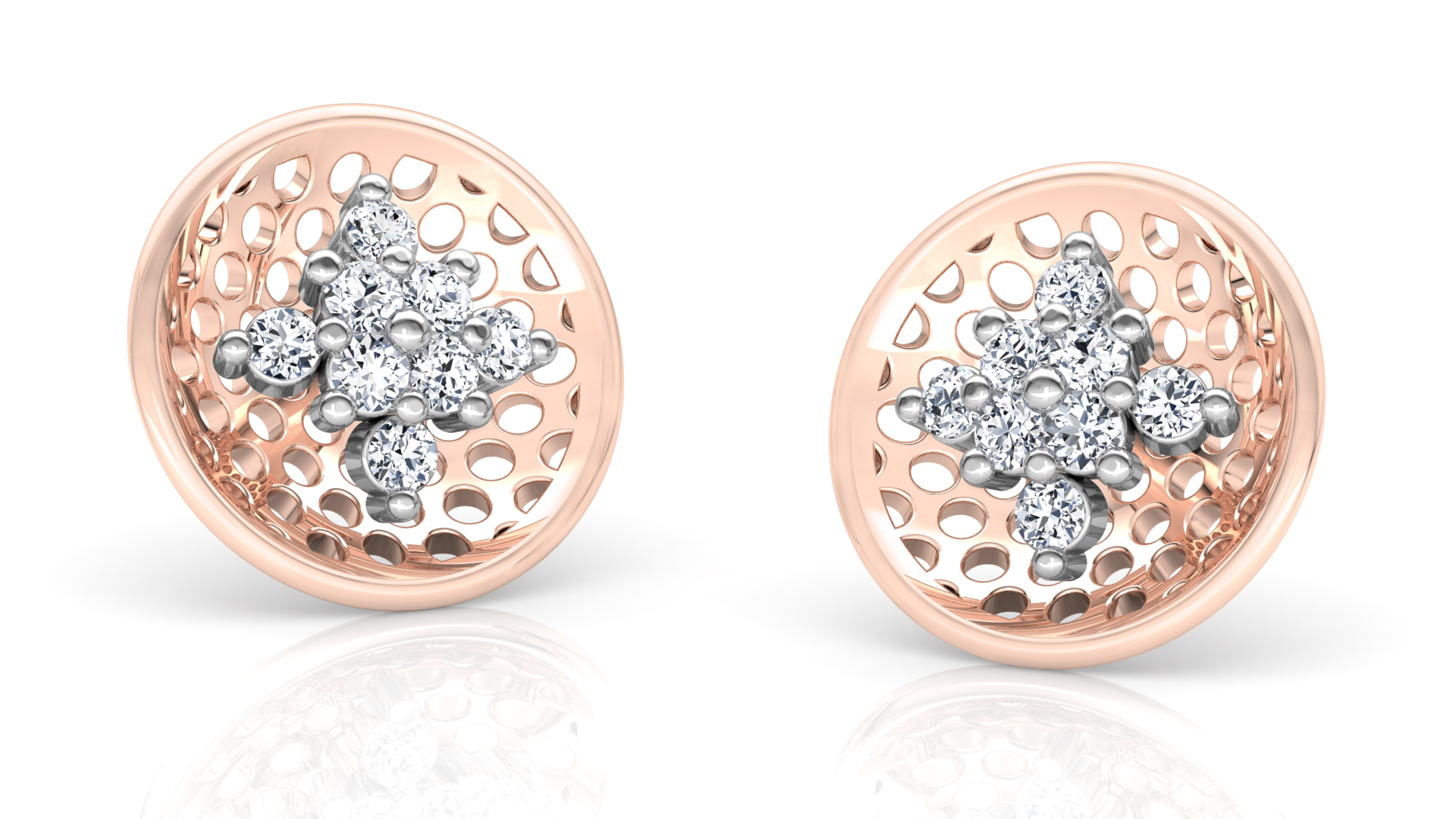 Designer Gold Trendy Diamond Earring