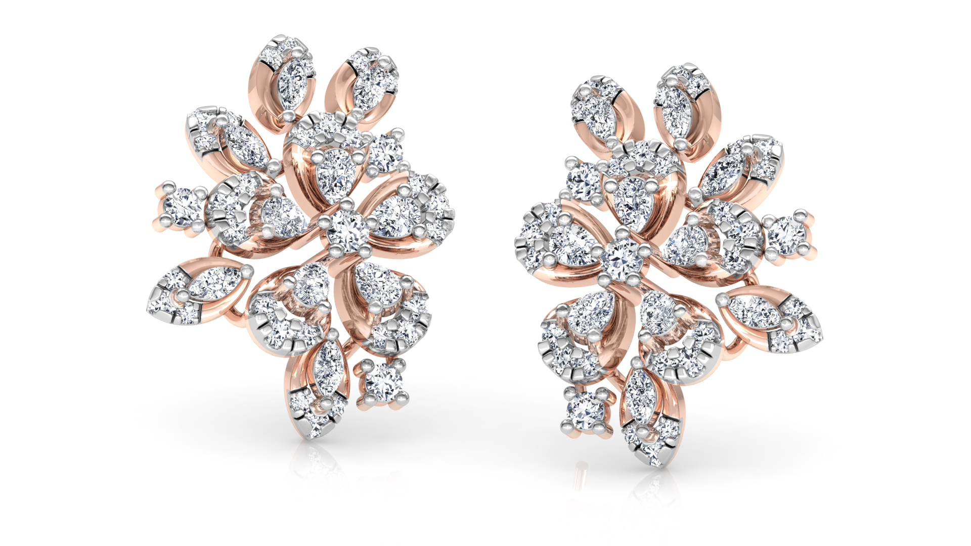 Designer Trendy Gold Diamond Earring