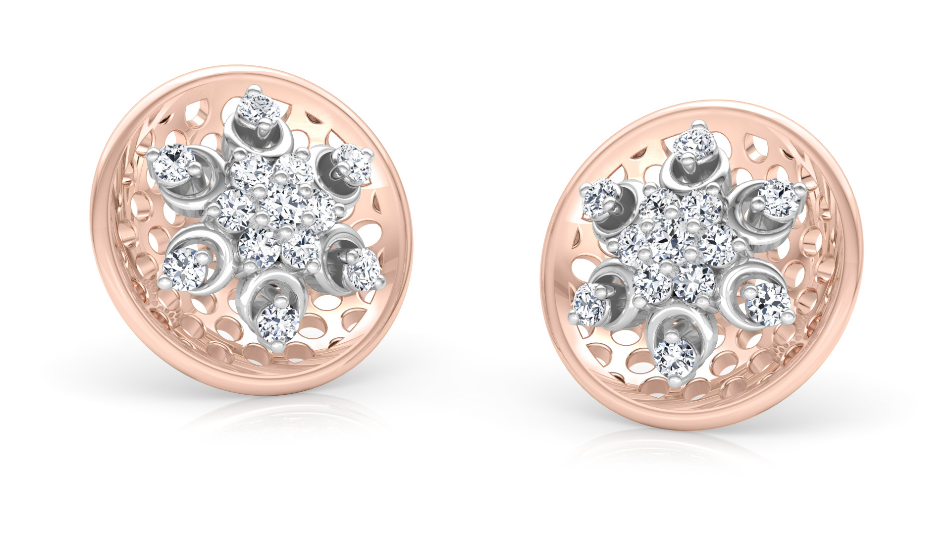 Designer Gold Trendy Diamond Earring