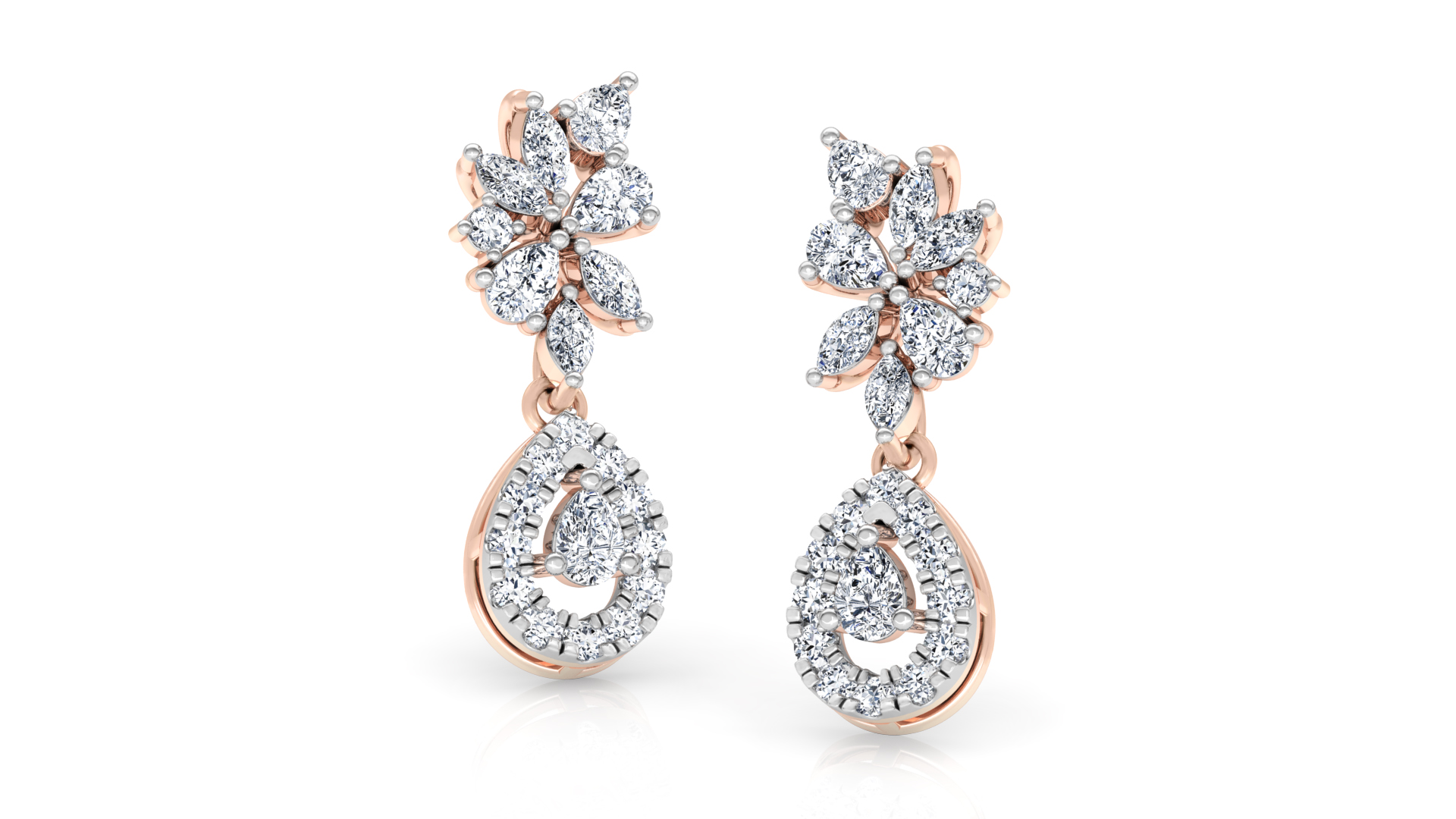 Designer Gold Trendy Jhumka Style Diamond Earring