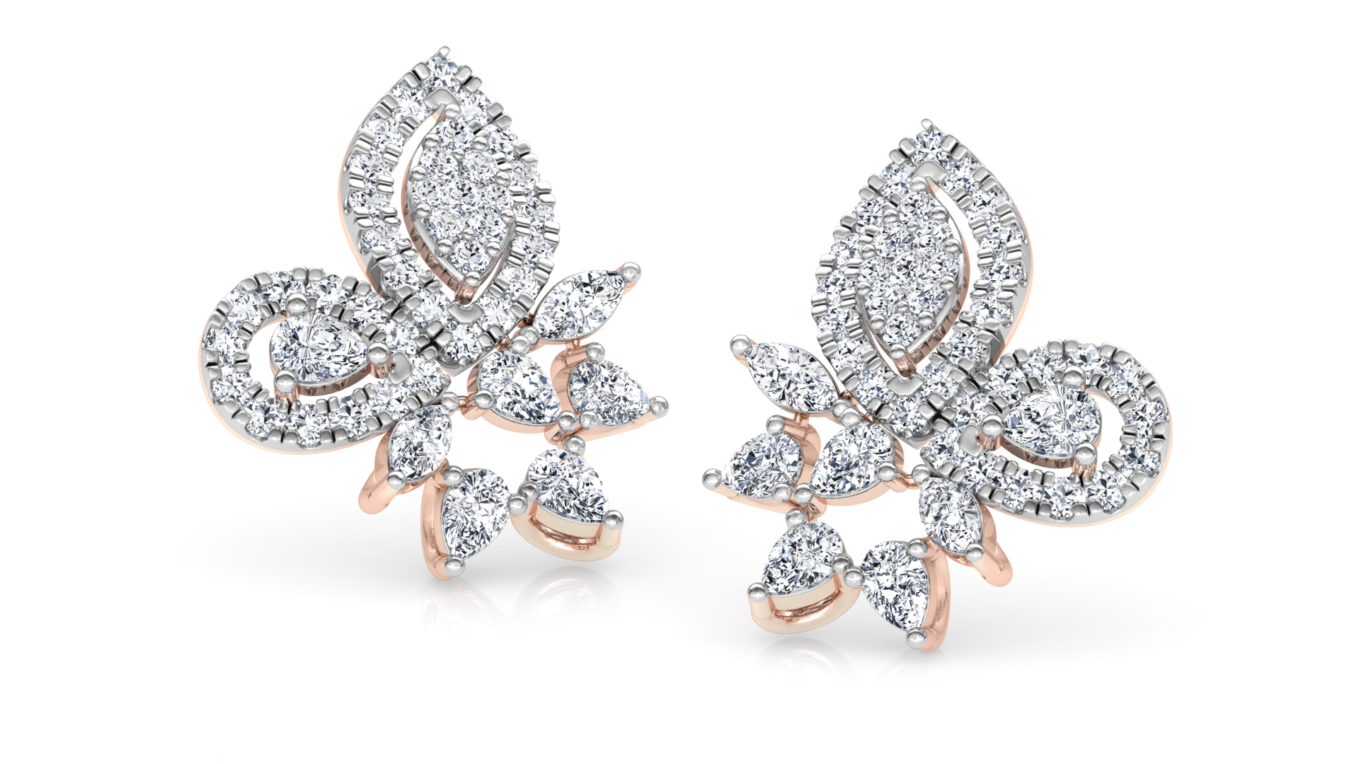 Designer Trendy Gold Diamond Earring