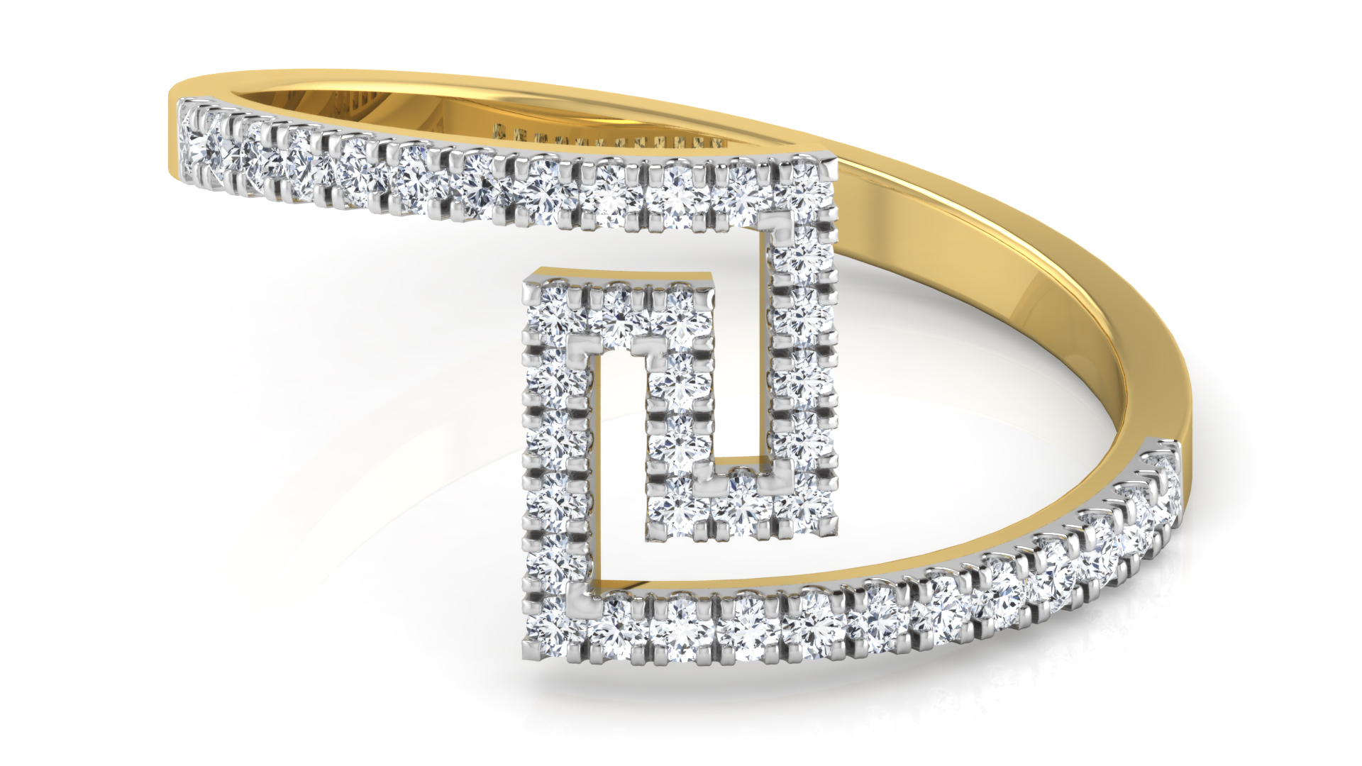 Designer Stylish 18 K Gold Diamond Ring for Women and Girls