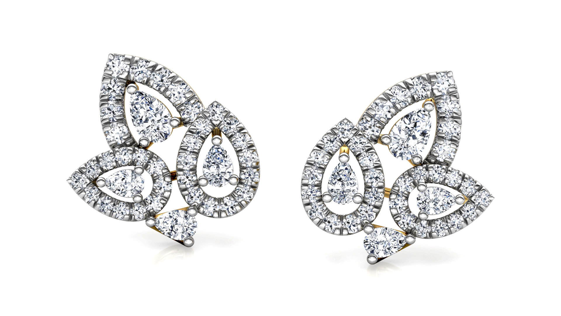 Designer Trendy Gold Diamond Earring