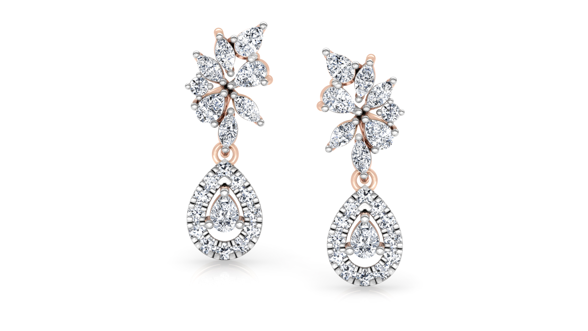 Designer Gold Trendy Jhumka Style Diamond Earring