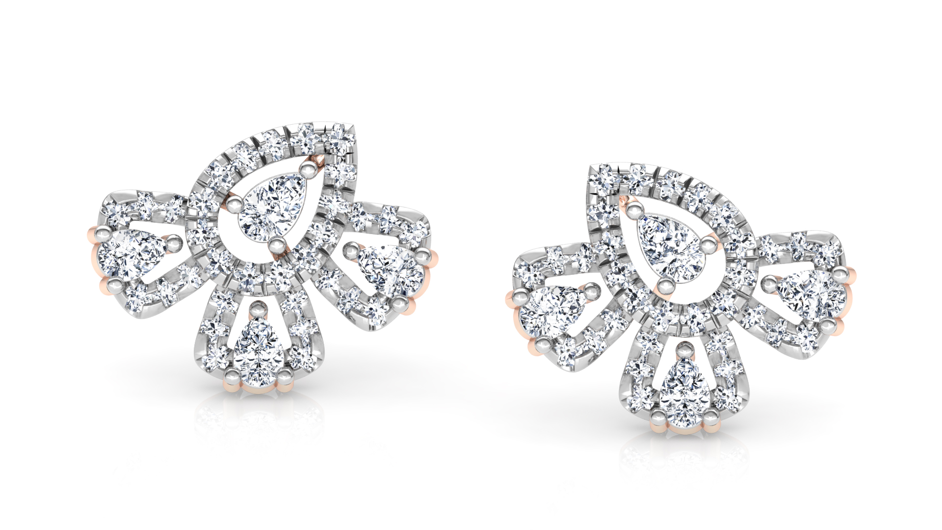 Designer Trendy Gold Diamond Earring