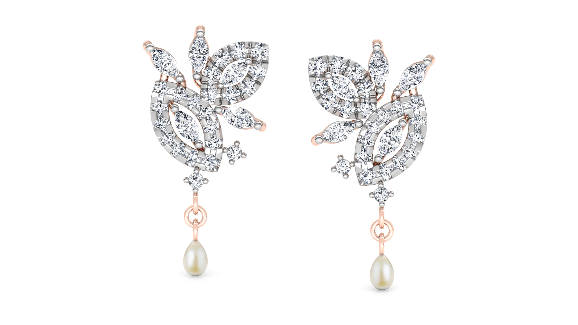 Designer Trendy Gold Diamond Earring