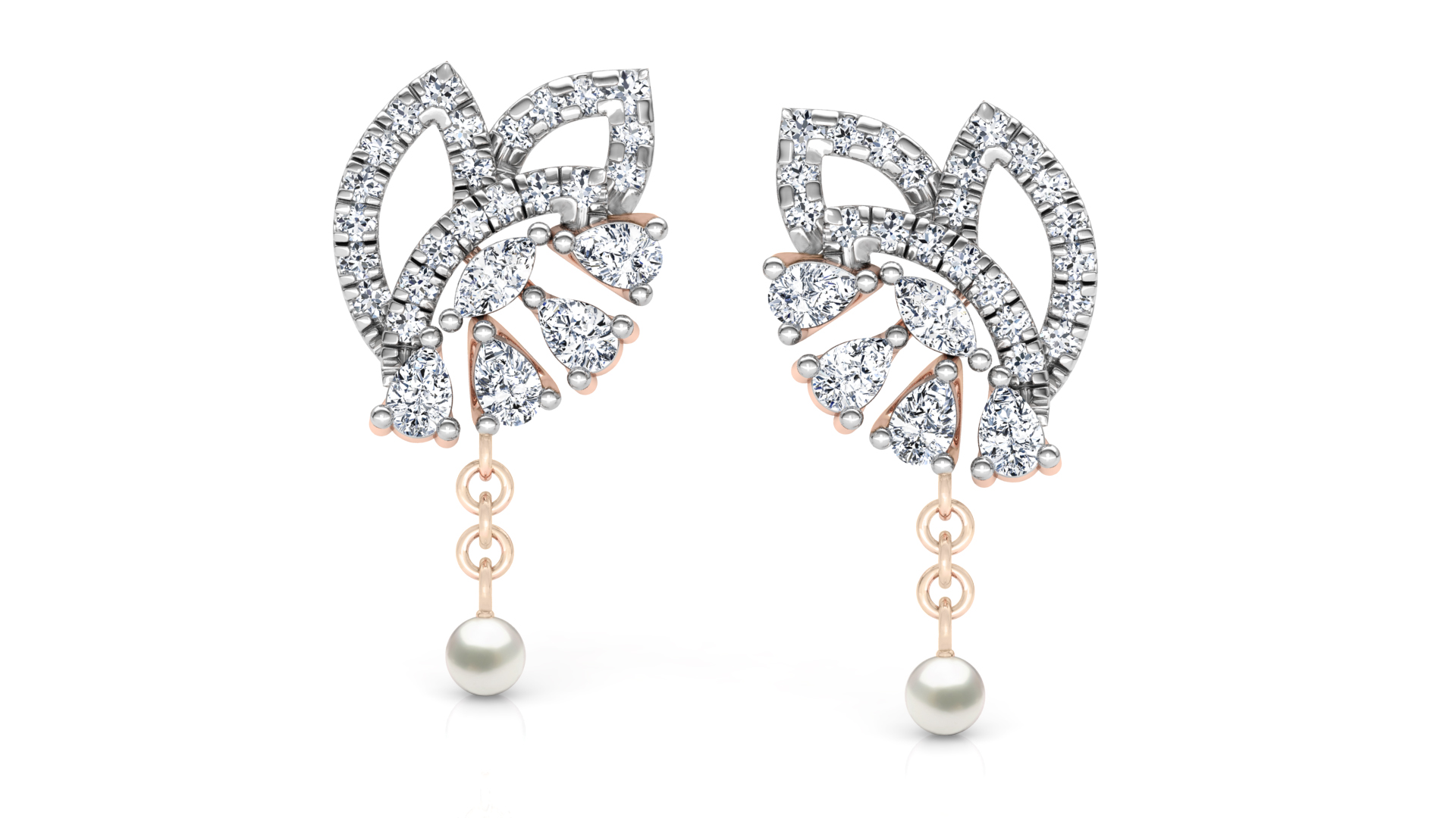 Designer Trendy Gold Diamond Earring