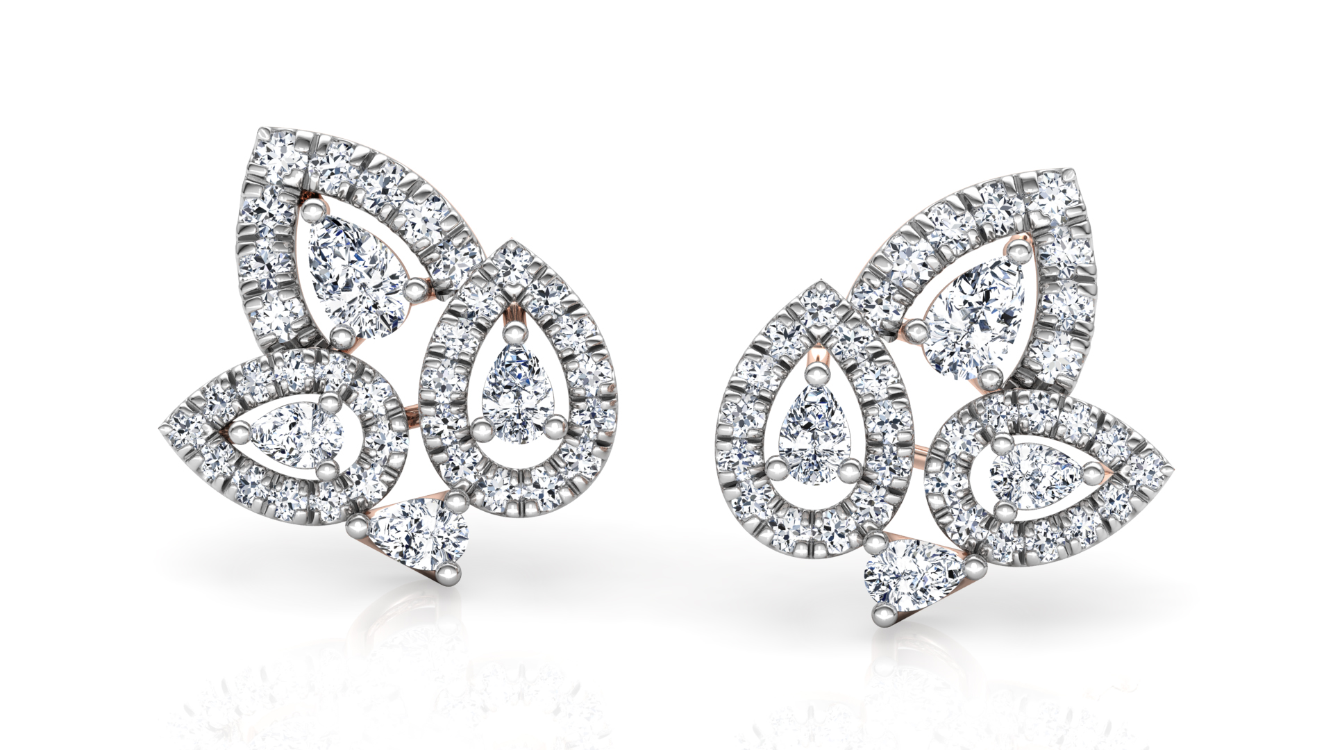 Designer Trendy Gold Diamond Earring