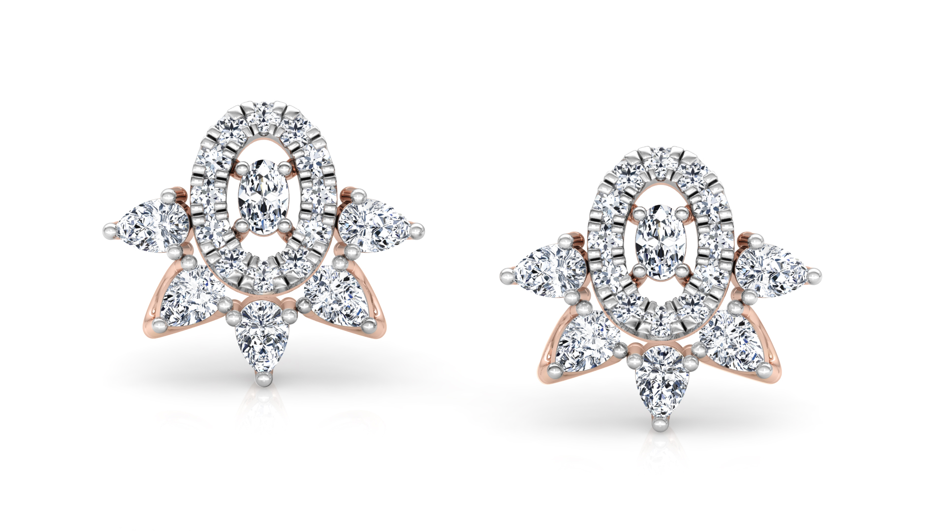 Designer Gold Stylish Diamond Earring