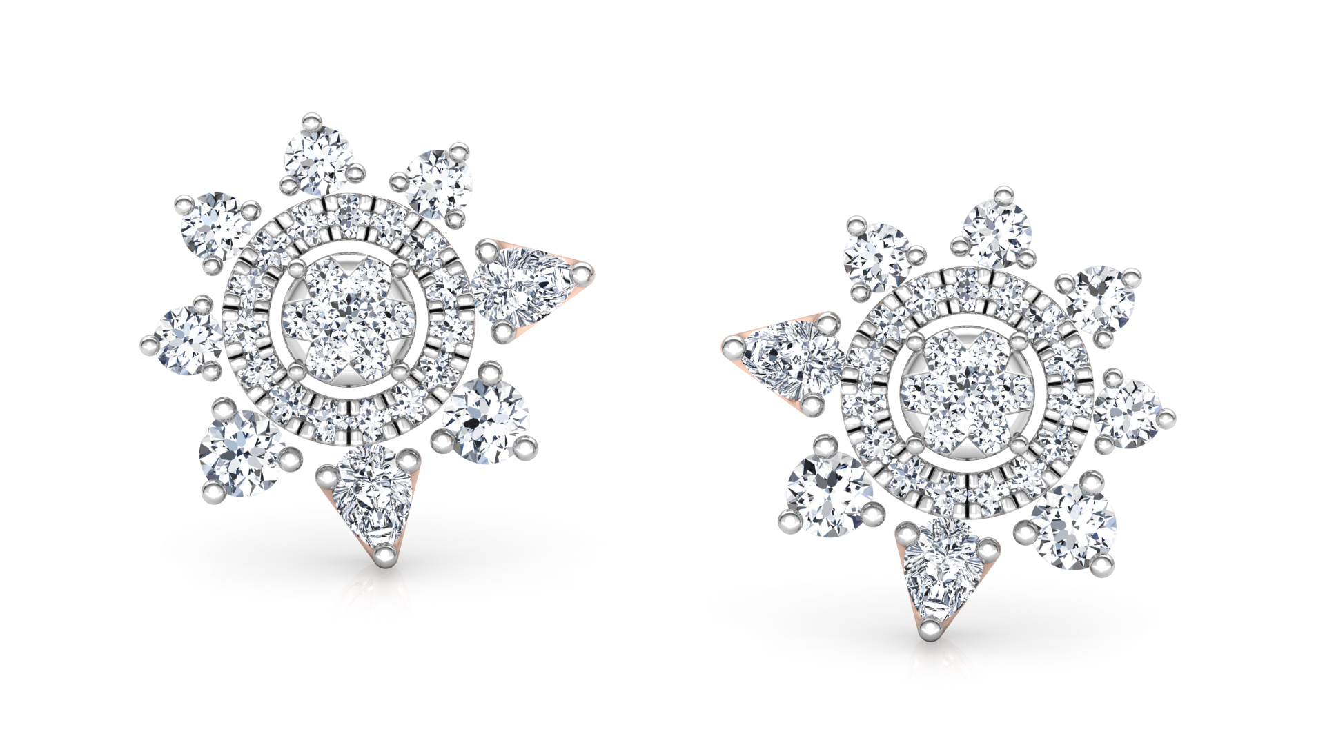 Designer Trendy Gold Diamond Earring