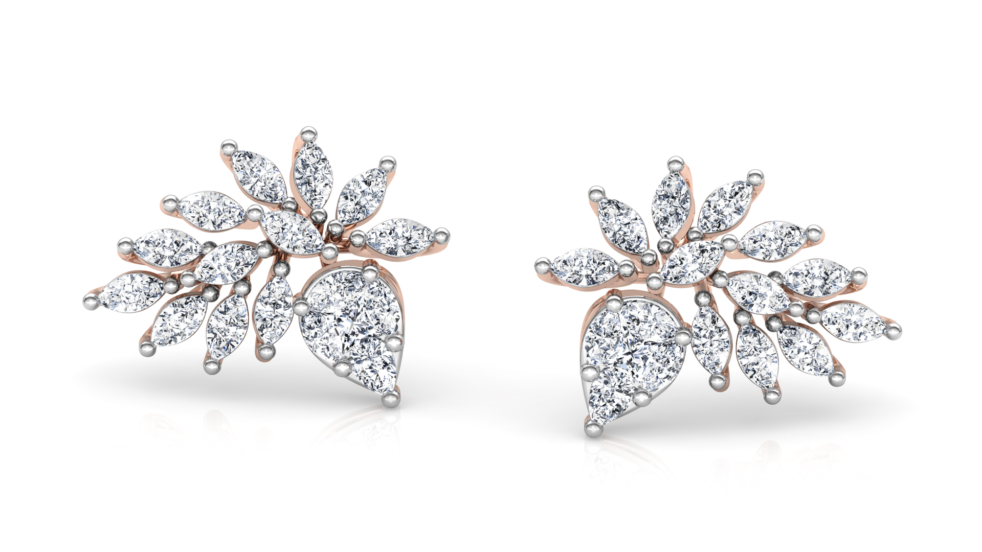 Designer Trendy Gold Diamond Earring