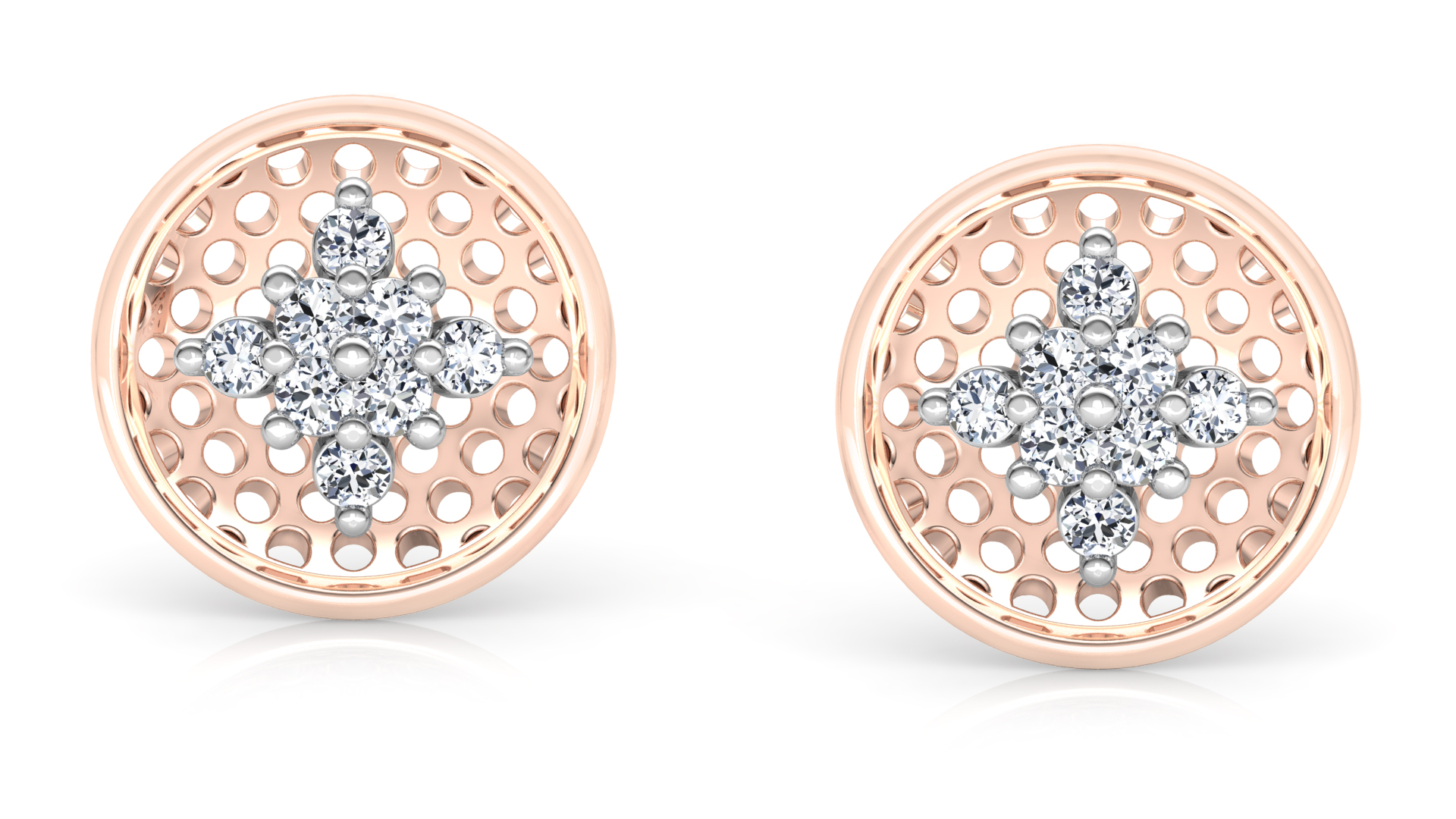 Designer Gold Trendy Diamond Earring