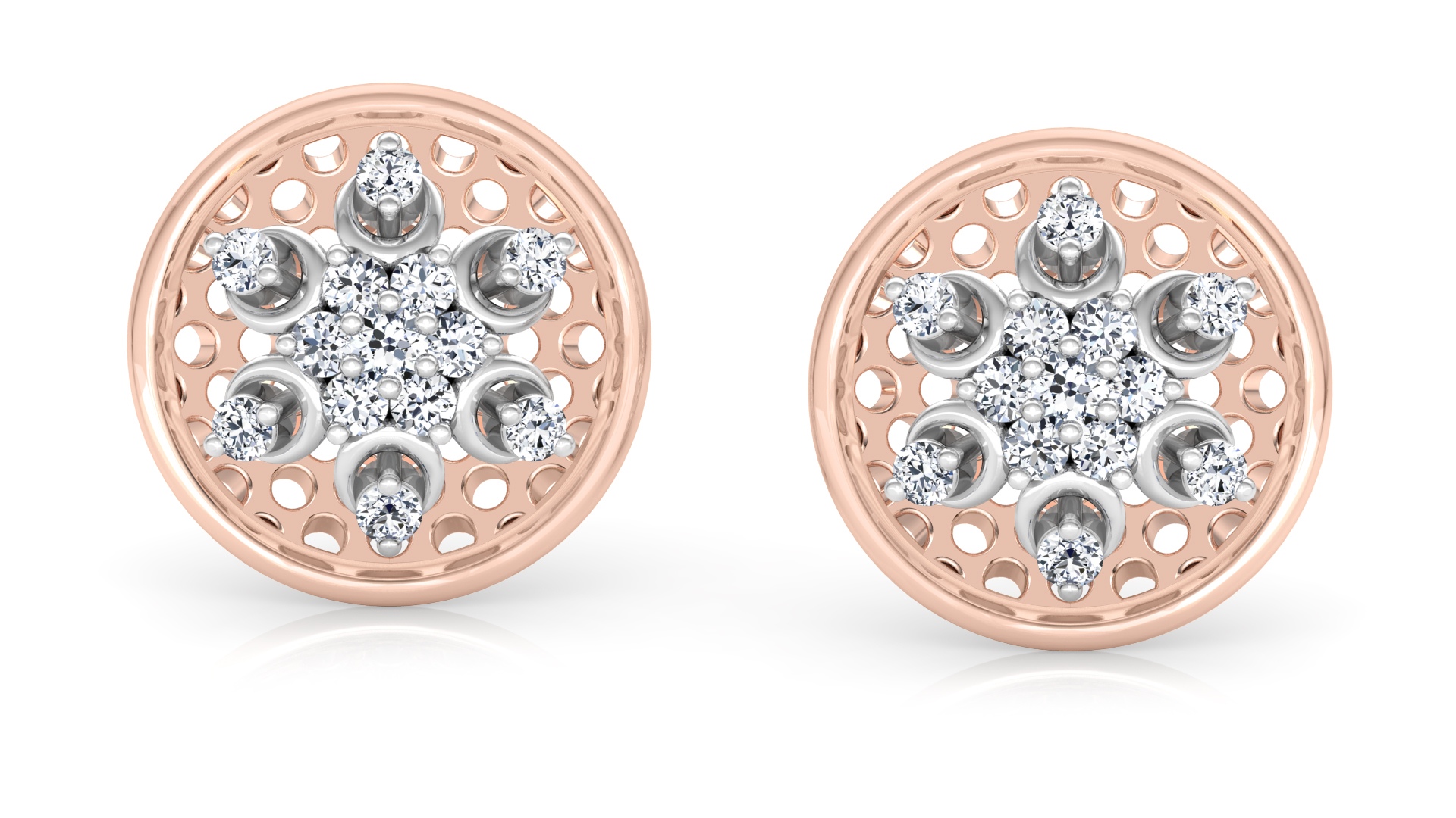 Designer Gold Trendy Diamond Earring